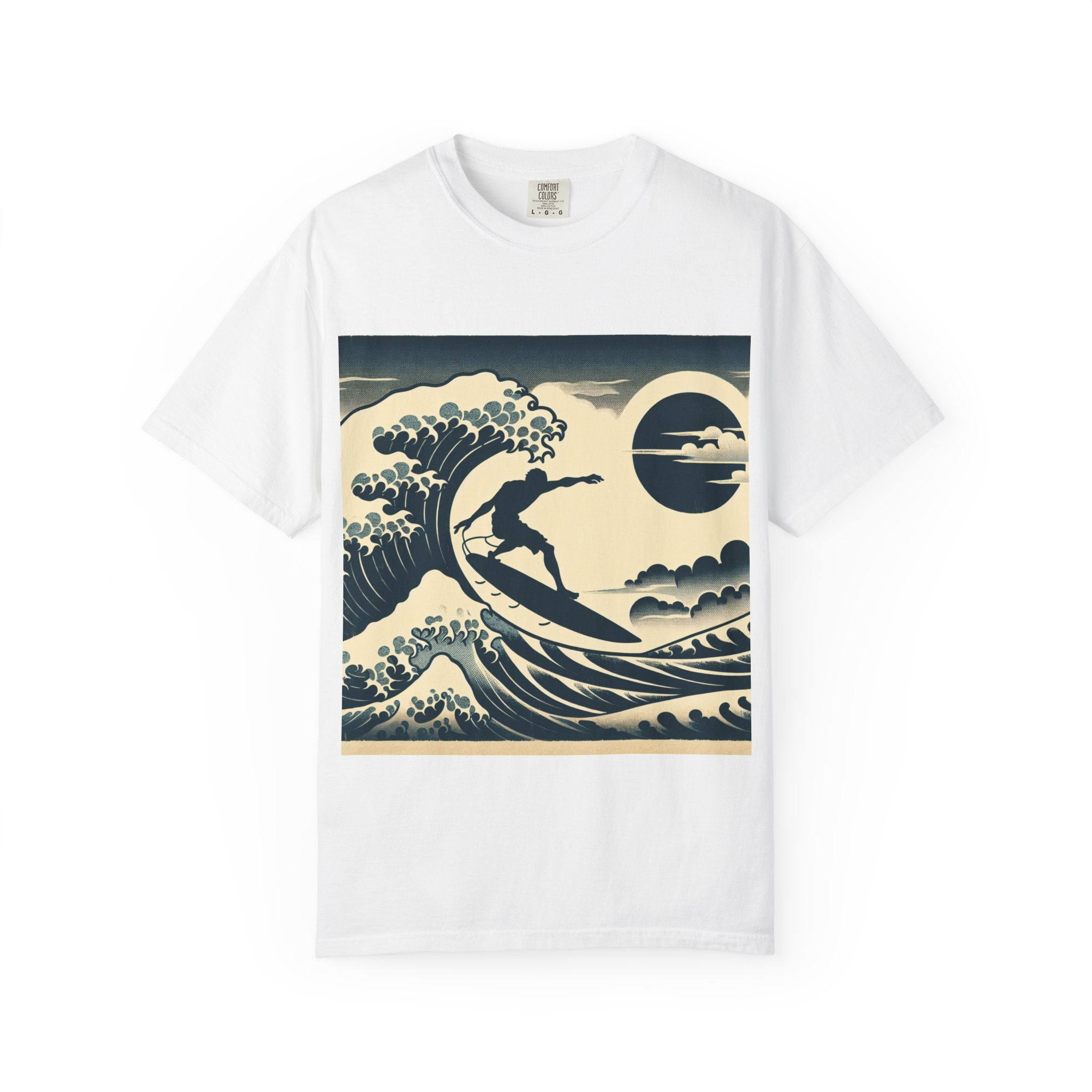 Ocean Wave Surfing T-Shirt, Casual Beach Wear, Summer Vibe Tee, Unisex Graphic Tee, Perfect Gift for Surfers