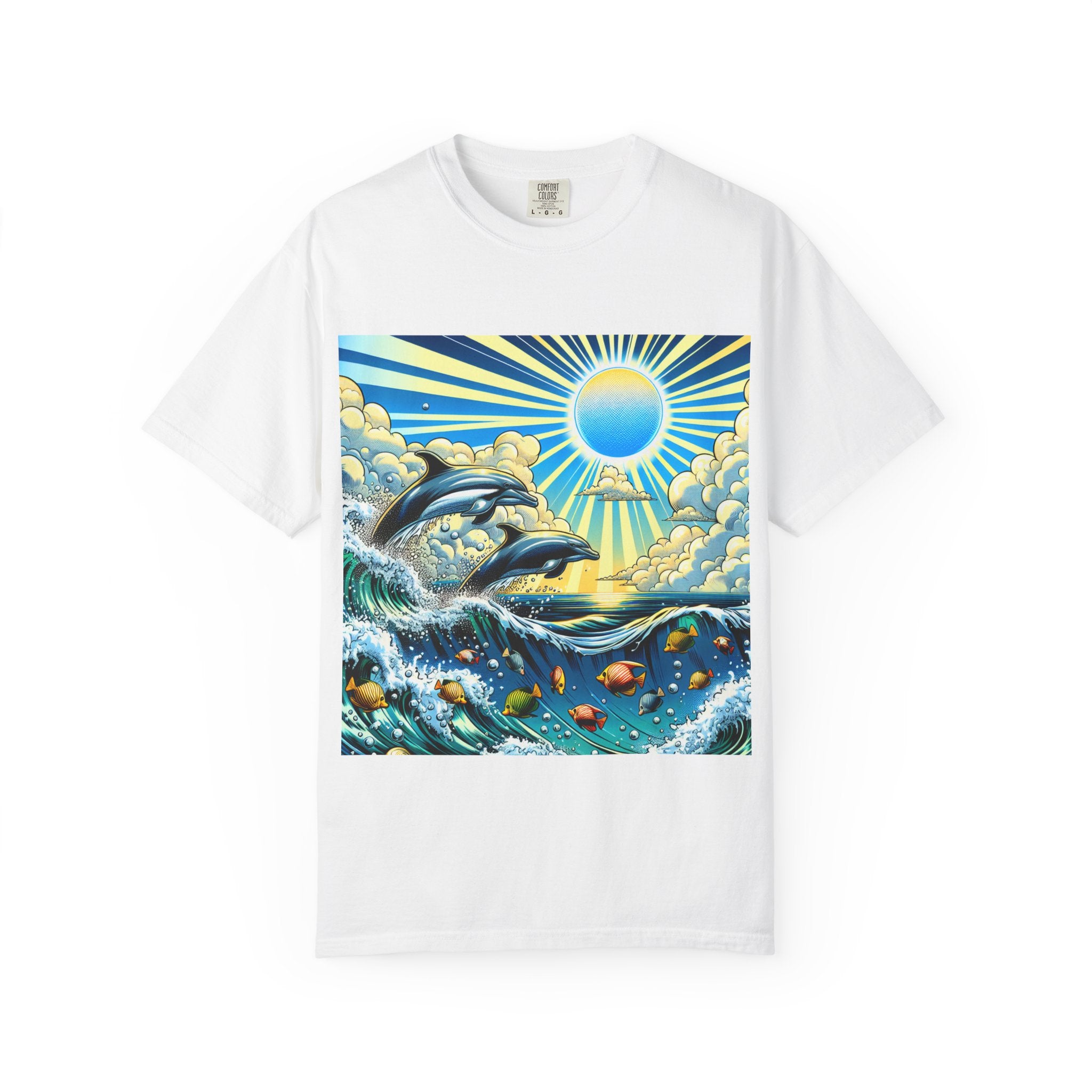 Ocean Waves Graphic T-Shirt, Beach Apparel, Summer Outfit, Gift for Beach Lovers, Unisex Ocean Tee, Casual Clothing