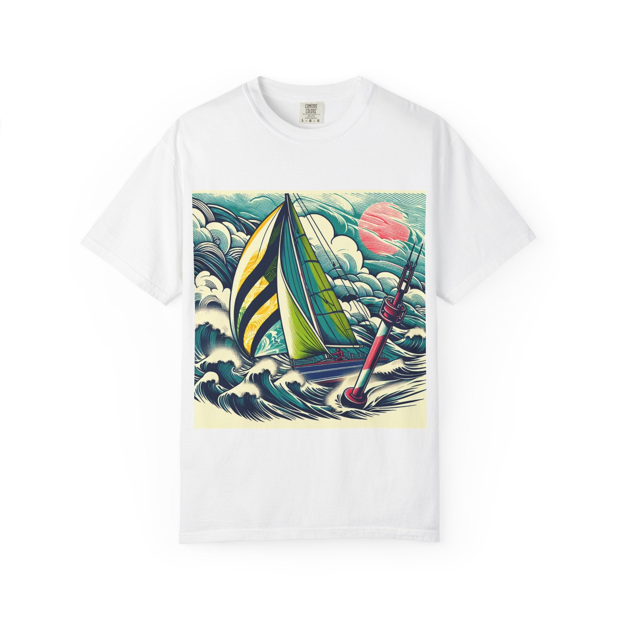 Nautical Adventure T-shirt, Unisex Cotton Tee for Sailors, Beach Lovers, Gift for Boaters, Summer Casual Wear, Ocean-Themed Gift