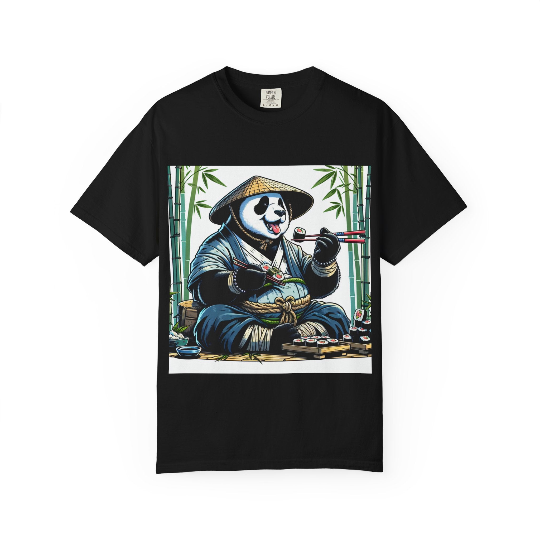 Panda Sushi Unisex T-shirt | Cute Animal Tee for Food Lovers, Gifts for Her/Him, Nature Lovers, Casual Wear, Gift for Special Occasions