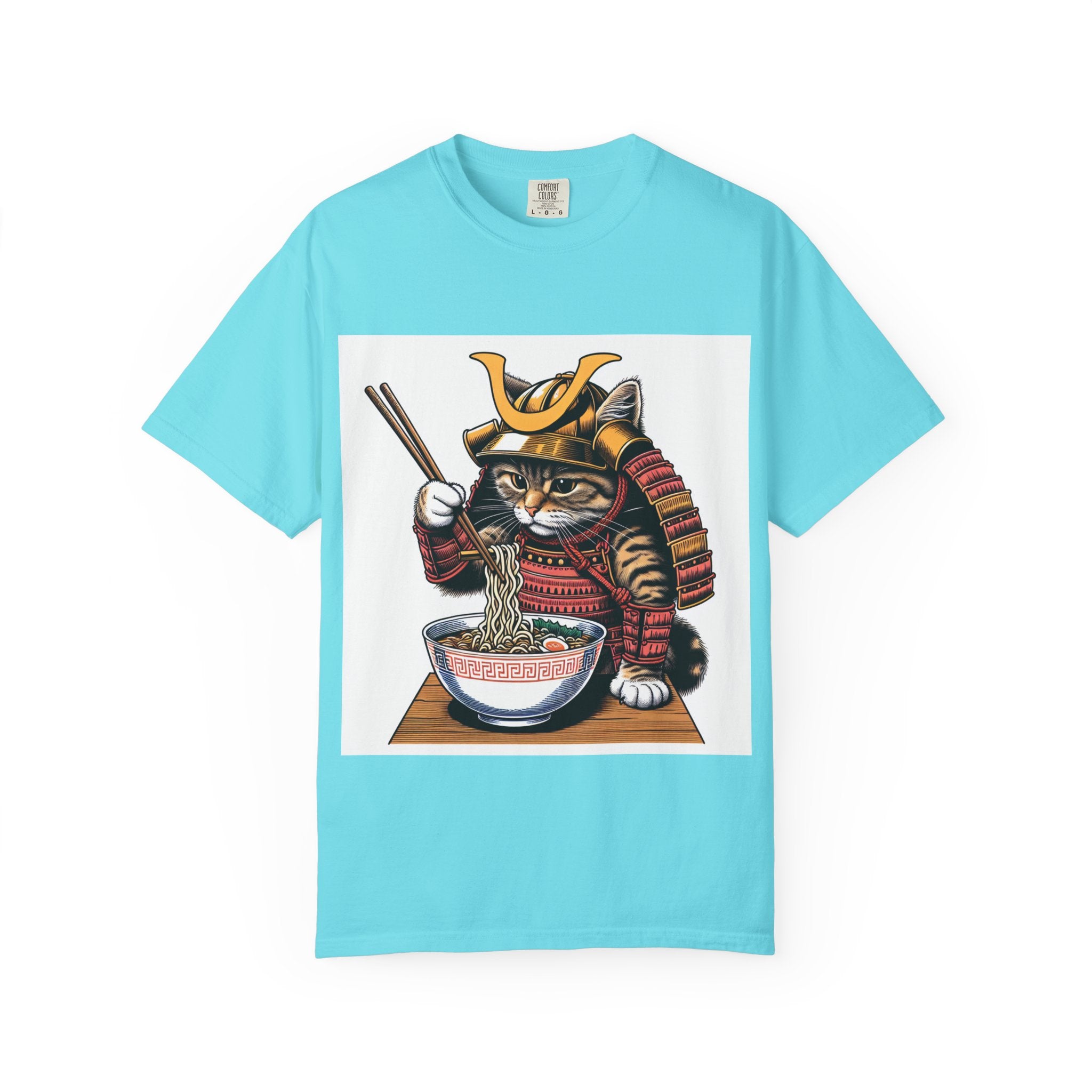 Samurai Cat T-Shirt | Cute Kitten Shirt, Animal Lover Gift, Pet Enthusiast Tee, Unique Graphic Top, Fun Conversation Starter