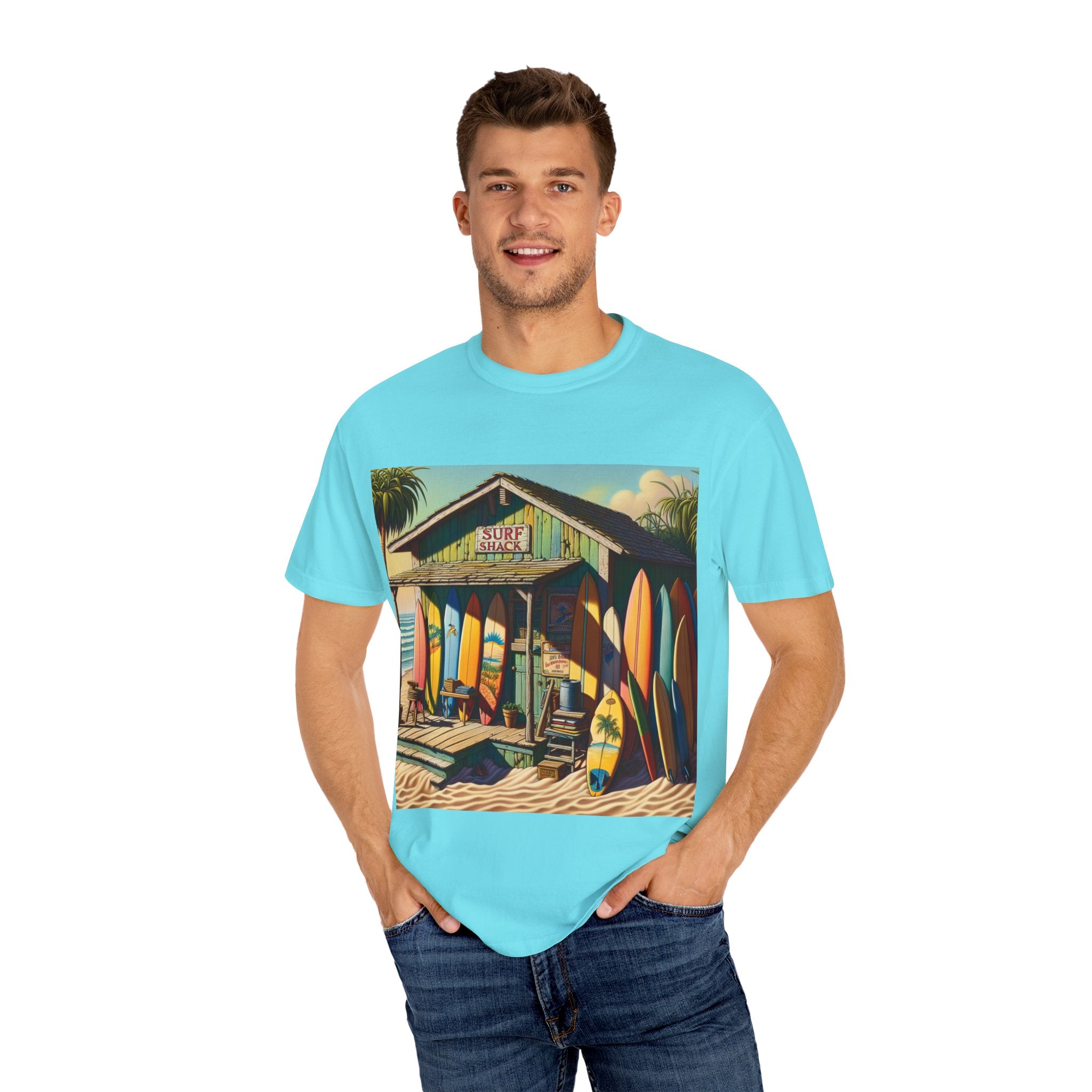 Surfer Vibes Unisex T-shirt, Beach Wear, Summer Outfit, Gift for Surfers, Casual Style, Vacation Clothing