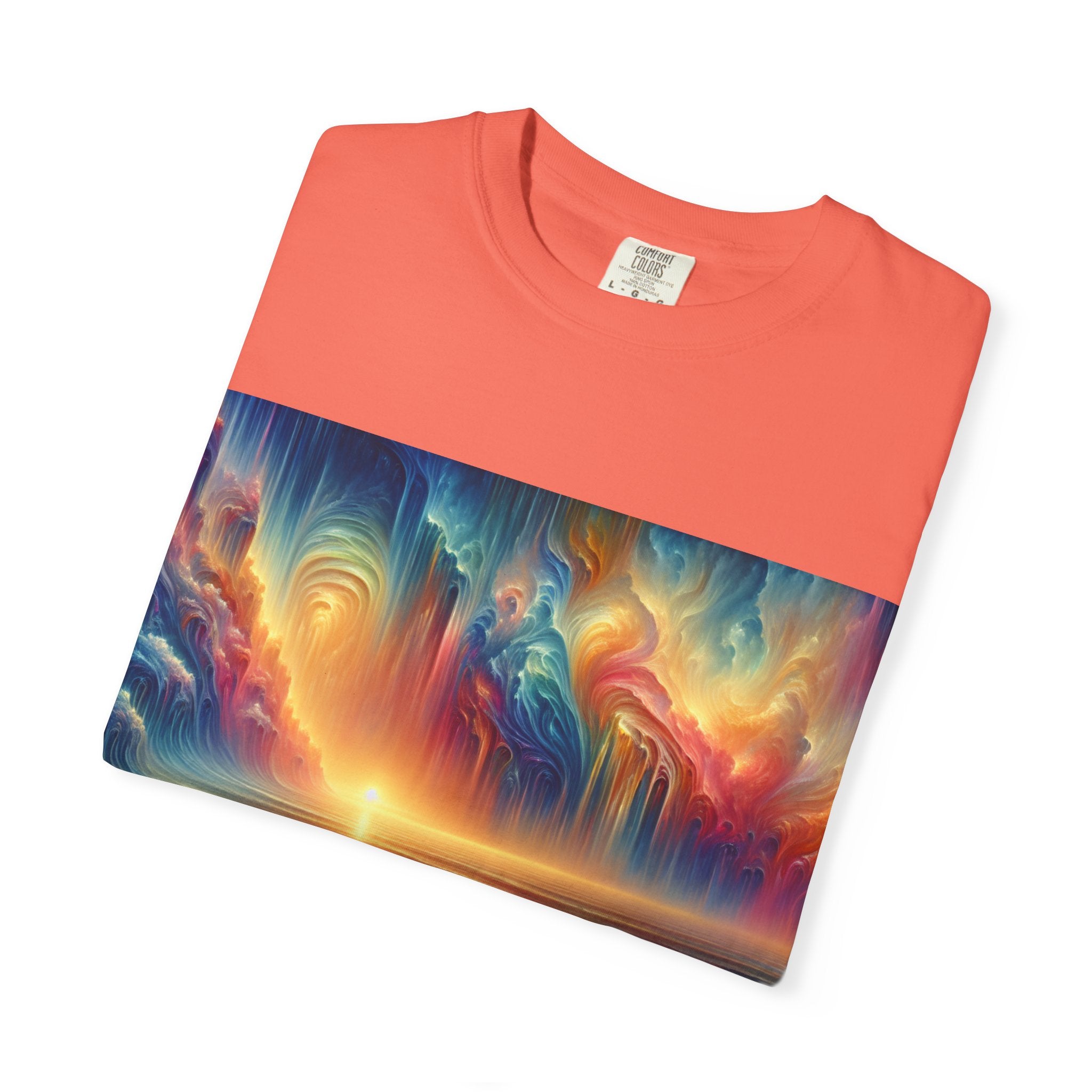 Vibrant Surfing Sunset T-Shirt, Beach Lover Gift, Summer Aesthetic, Unisex Apparel, Adventure Clothe, Travel Essential
