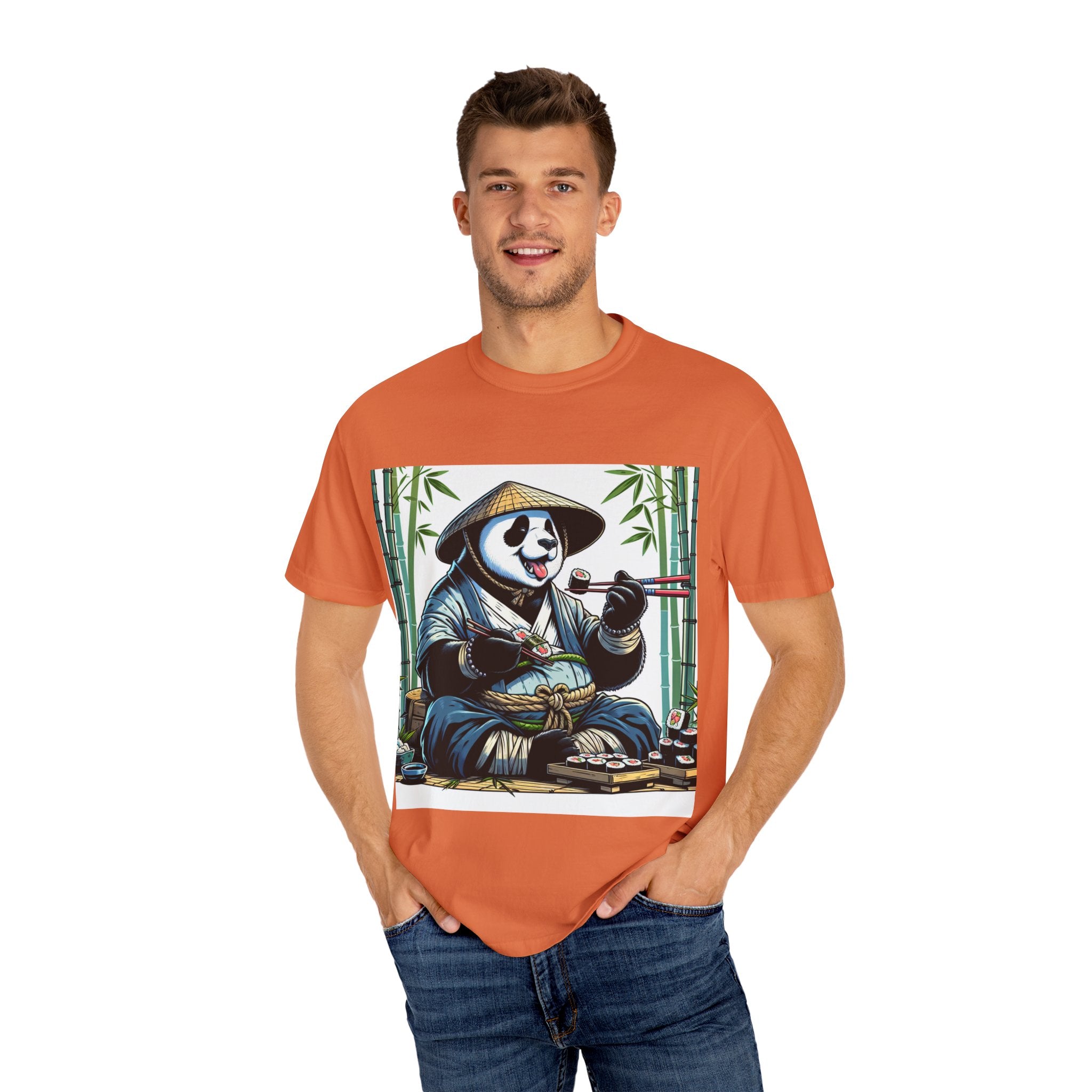 Panda Sushi Unisex T-shirt | Cute Animal Tee for Food Lovers, Gifts for Her/Him, Nature Lovers, Casual Wear, Gift for Special Occasions