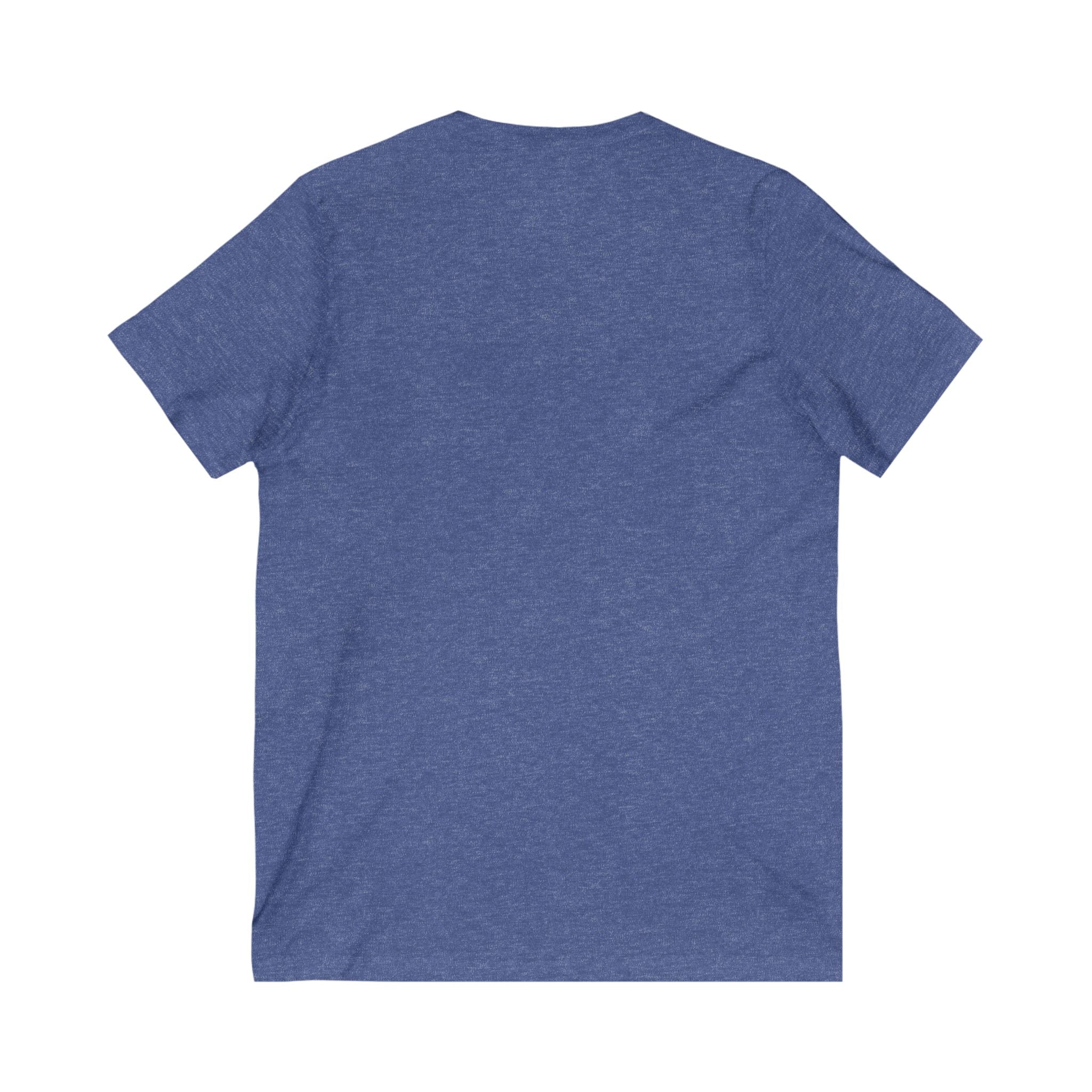 Surfer Vibes Unisex V-Neck Tee, Beach Style Top, Summer Apparel, Gift for Surfers, Casual Wear, Travel Tee