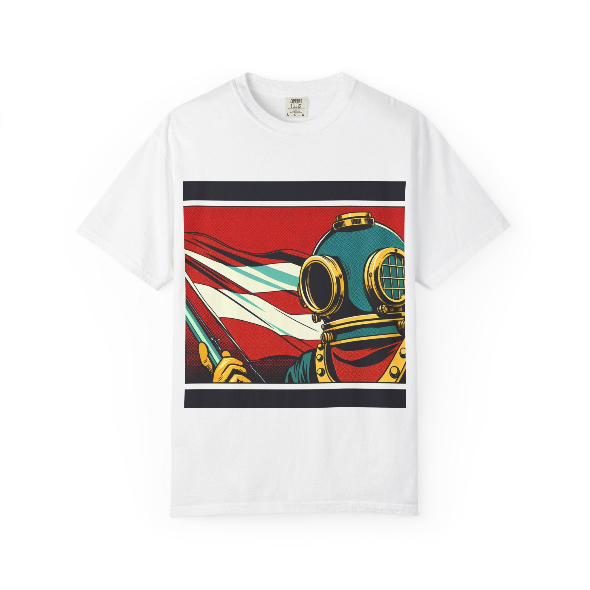 Vintage Diver Graphic T-Shirt | Unisex, Casual Wear, Retro Design, Gift For Ocean Lovers, Summer Fashion
