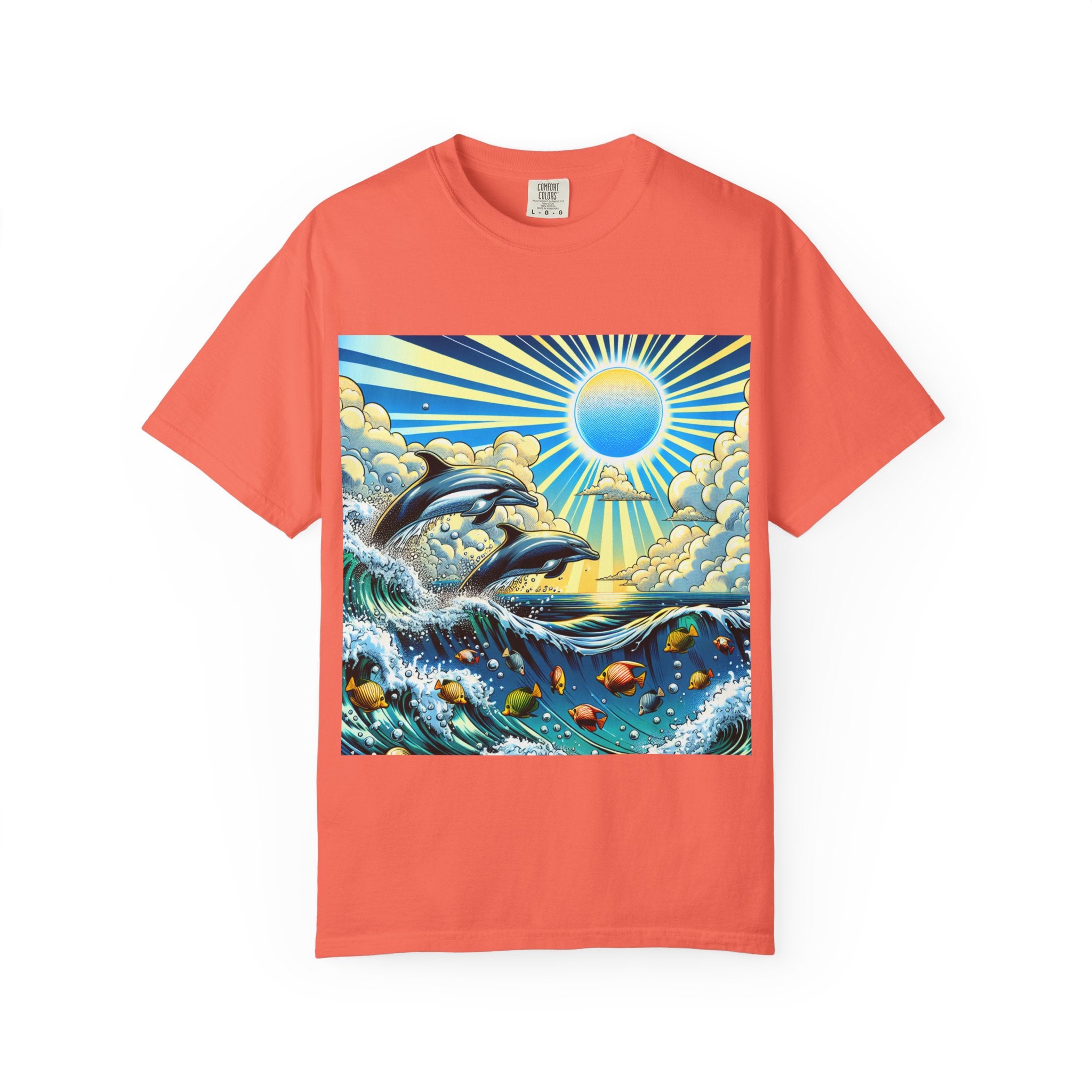 Ocean Waves Graphic T-Shirt, Beach Apparel, Summer Outfit, Gift for Beach Lovers, Unisex Ocean Tee, Casual Clothing