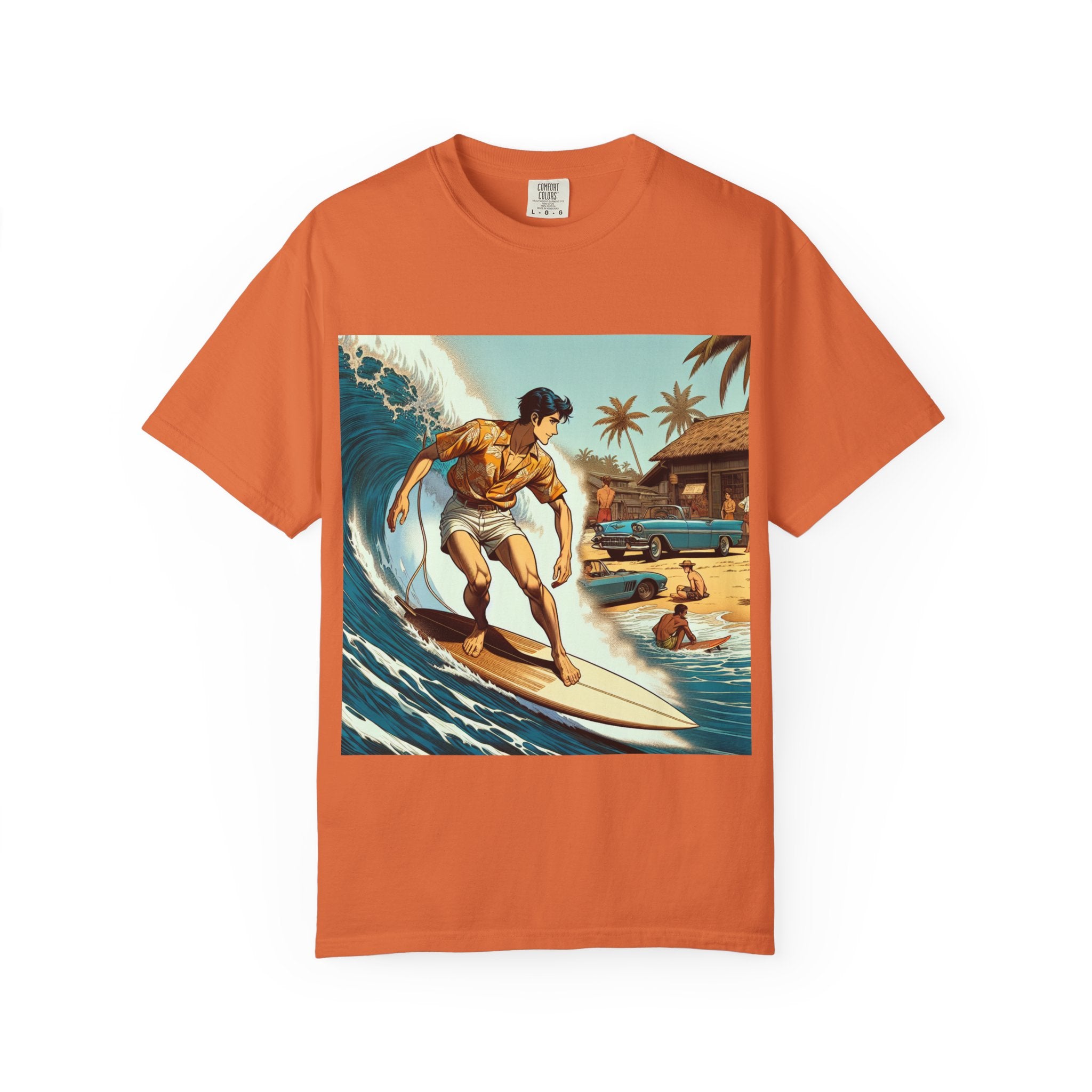Surfing Vibes T-Shirt for Beach Lovers, Summer Apparel, Unisex Graphic Tee, Vacation Clothing, Casual Wear, Gifts for Surfers