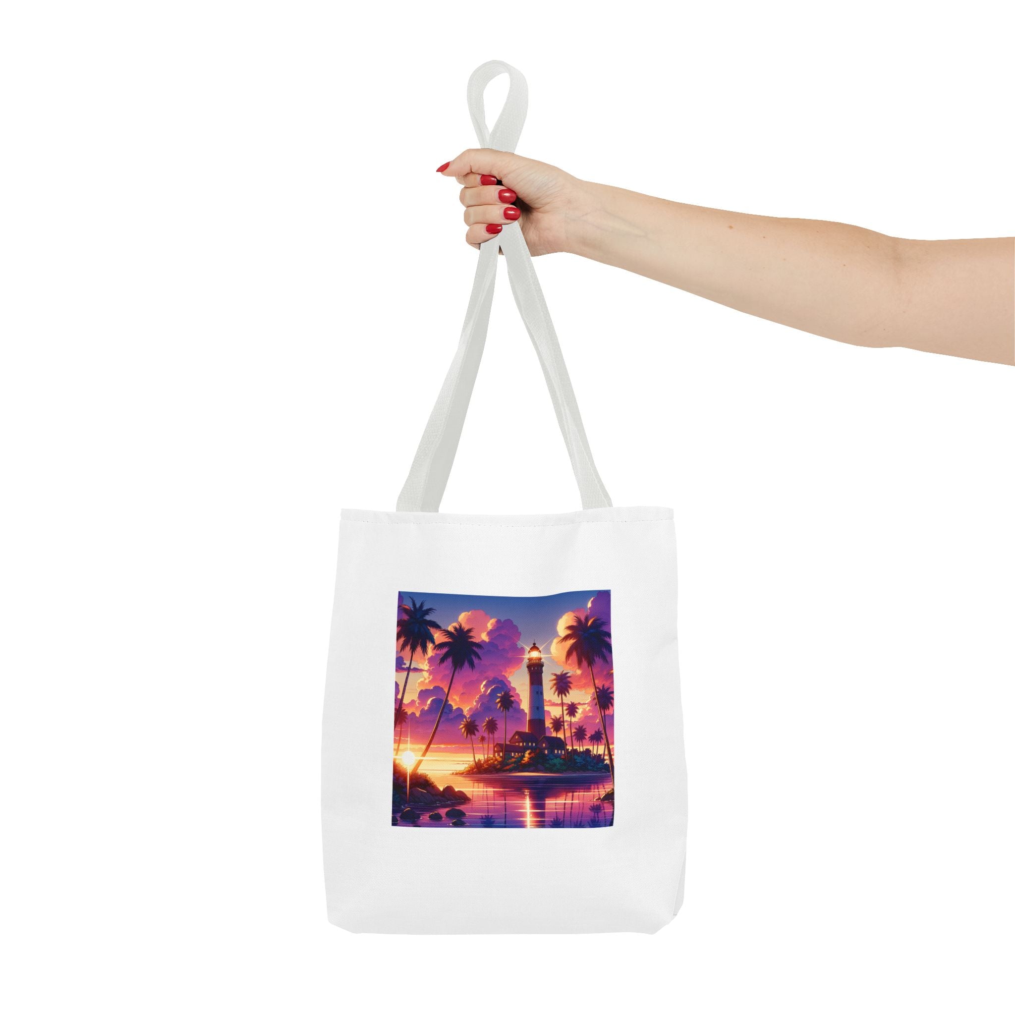 Tote Bag with Lighthouse Design | Beach Bag, Travel Tote, Vacation Accessory, Gift for Ocean Lovers, Summer Tote