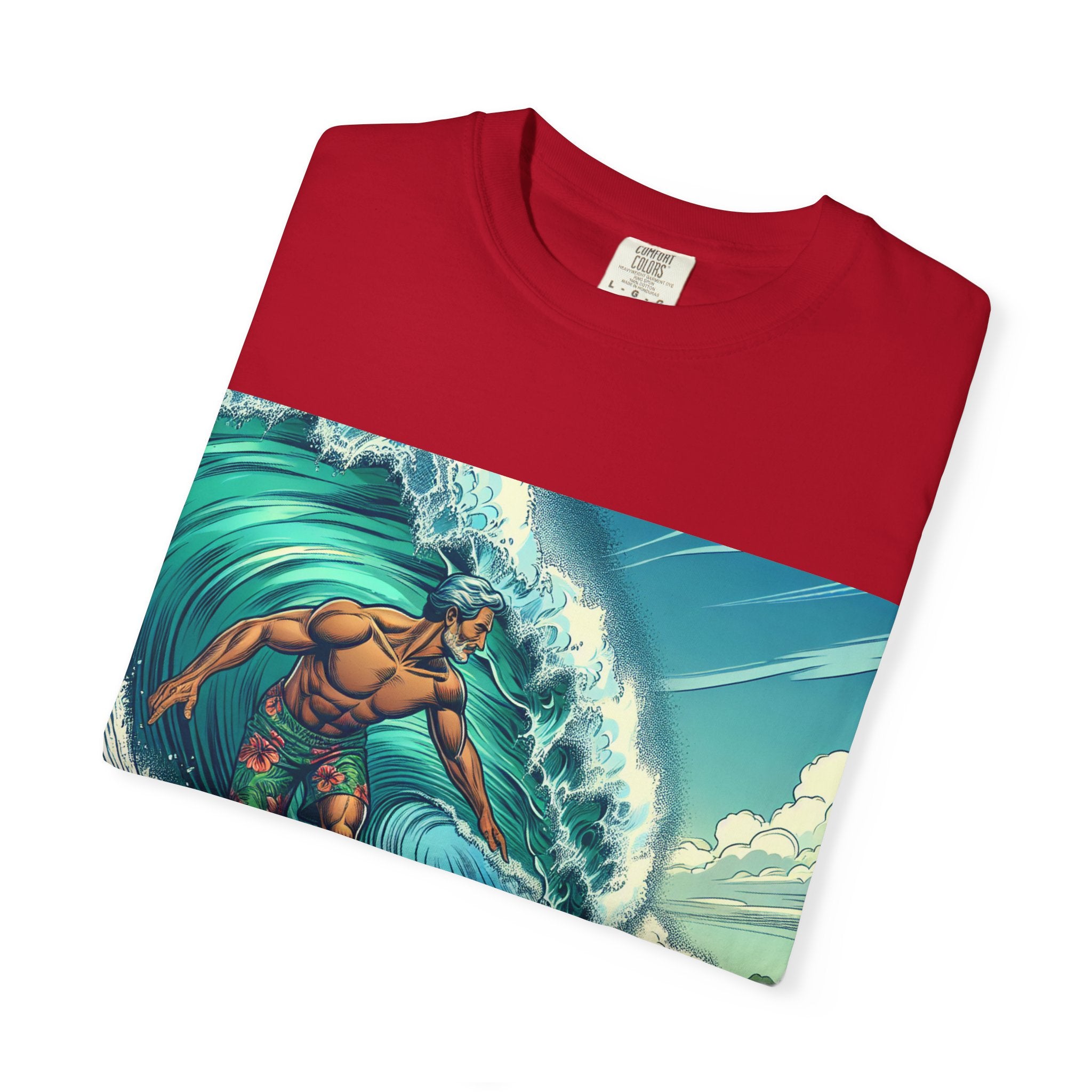 Surf Vibe Unisex Garment-Dyed T-shirt, Beach Apparel, Casual Wear, Summer Gift, Outdoor Fun, Surfing Enthusiast