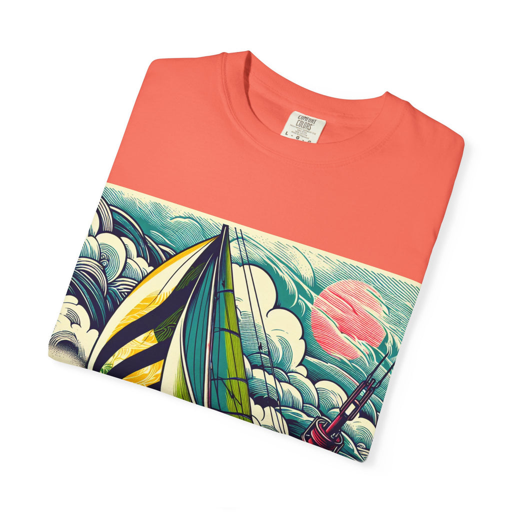 Nautical Adventure T-shirt, Unisex Cotton Tee for Sailors, Beach Lovers, Gift for Boaters, Summer Casual Wear, Ocean-Themed Gift