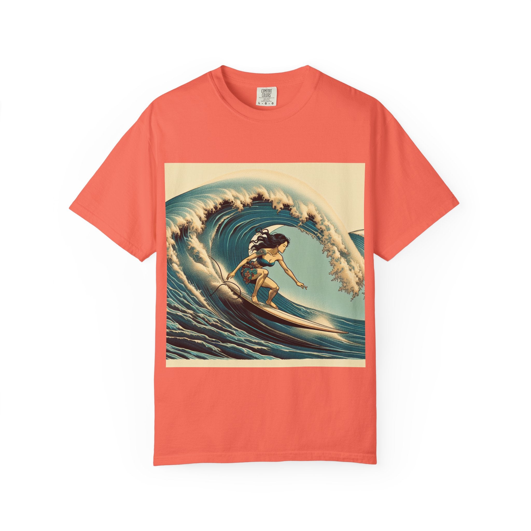 Surf Vibes Unisex Garment-Dyed T-Shirt | Beachwear, Surfing Style, Summer Apparel, Perfect for Vacations, Gifts for Surfers