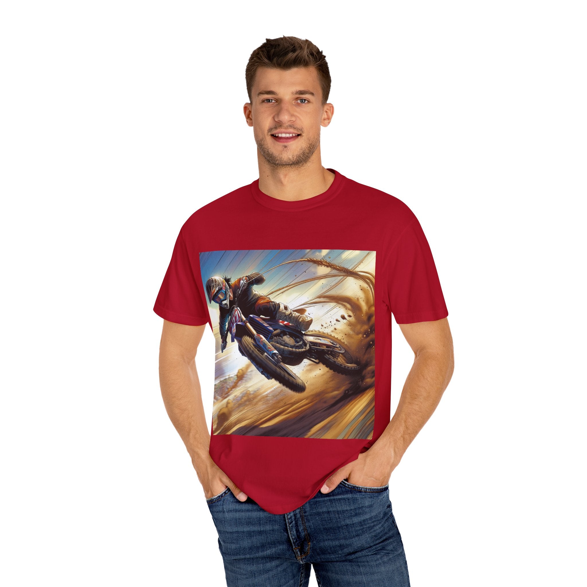 Rider's Adventure T-shirt – Unisex Motorcycle Graphic Tee for Bikers, Gift for Riders, Casual Wear, Outdoor Activity, Birthday Gift