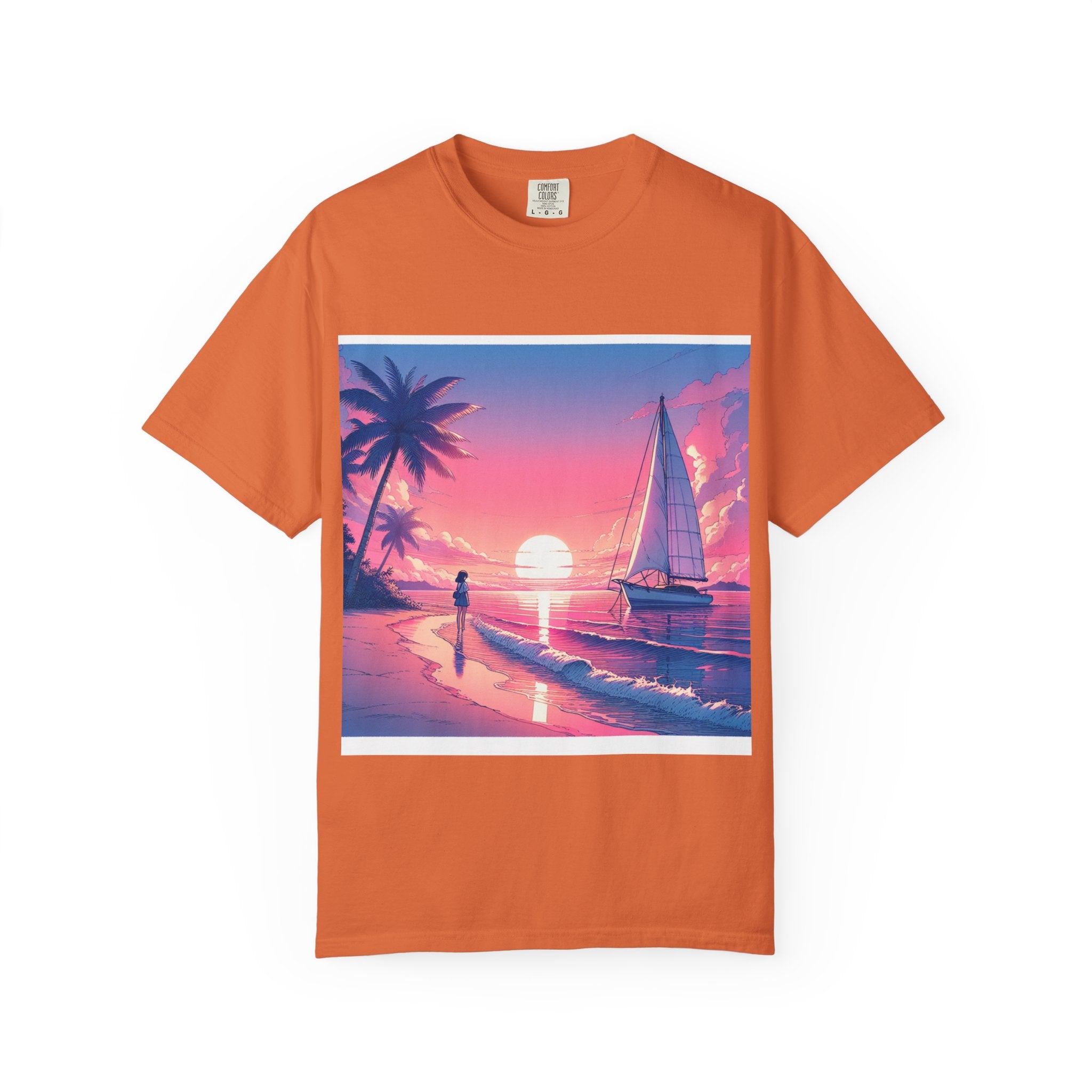 Sunset Sail Unisex T-Shirt, Beach Life Shirt, Vacation Tee, Gift for Sailors, Summer Fashion
