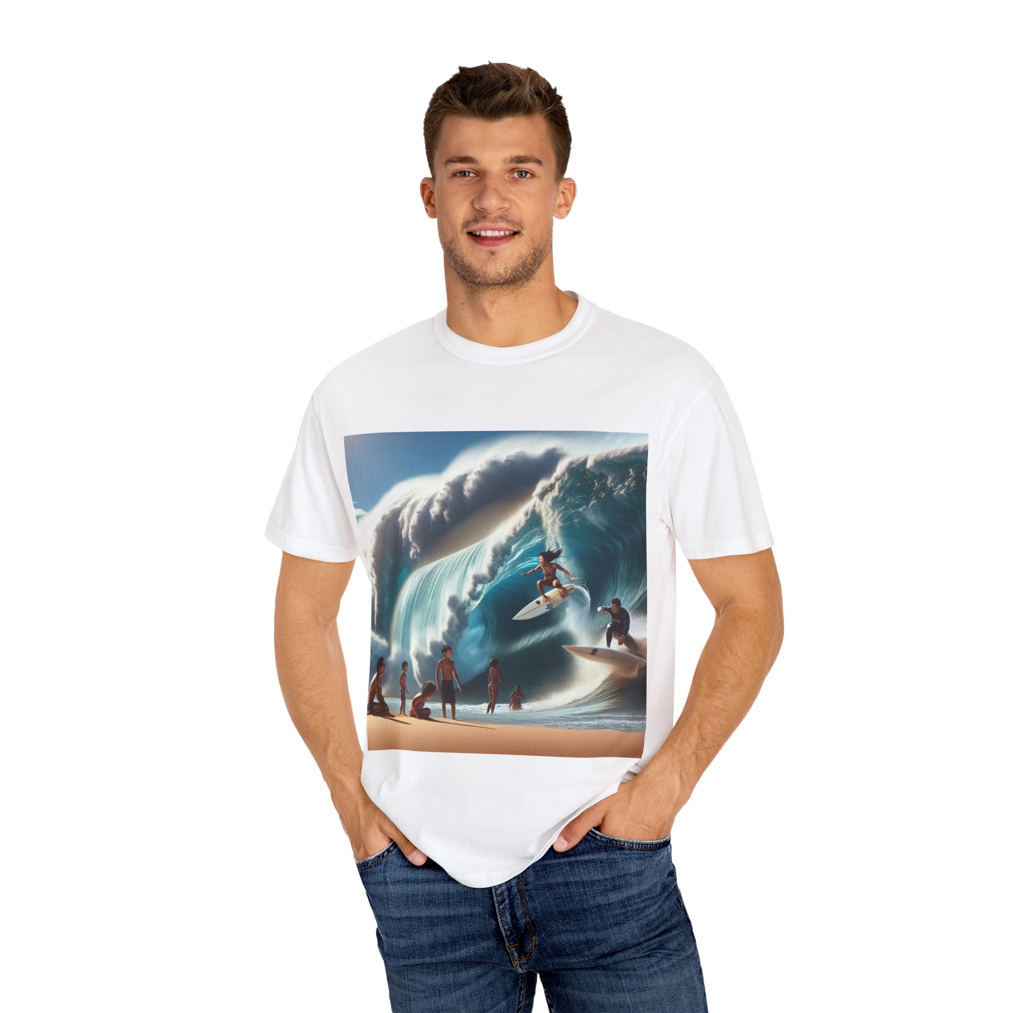 Wave Rider Surf T-Shirt | Unisex Beachwear, Casual Summer Gift, Surfing Apparel, Beach Party Shirt, Ocean Lover Tee
