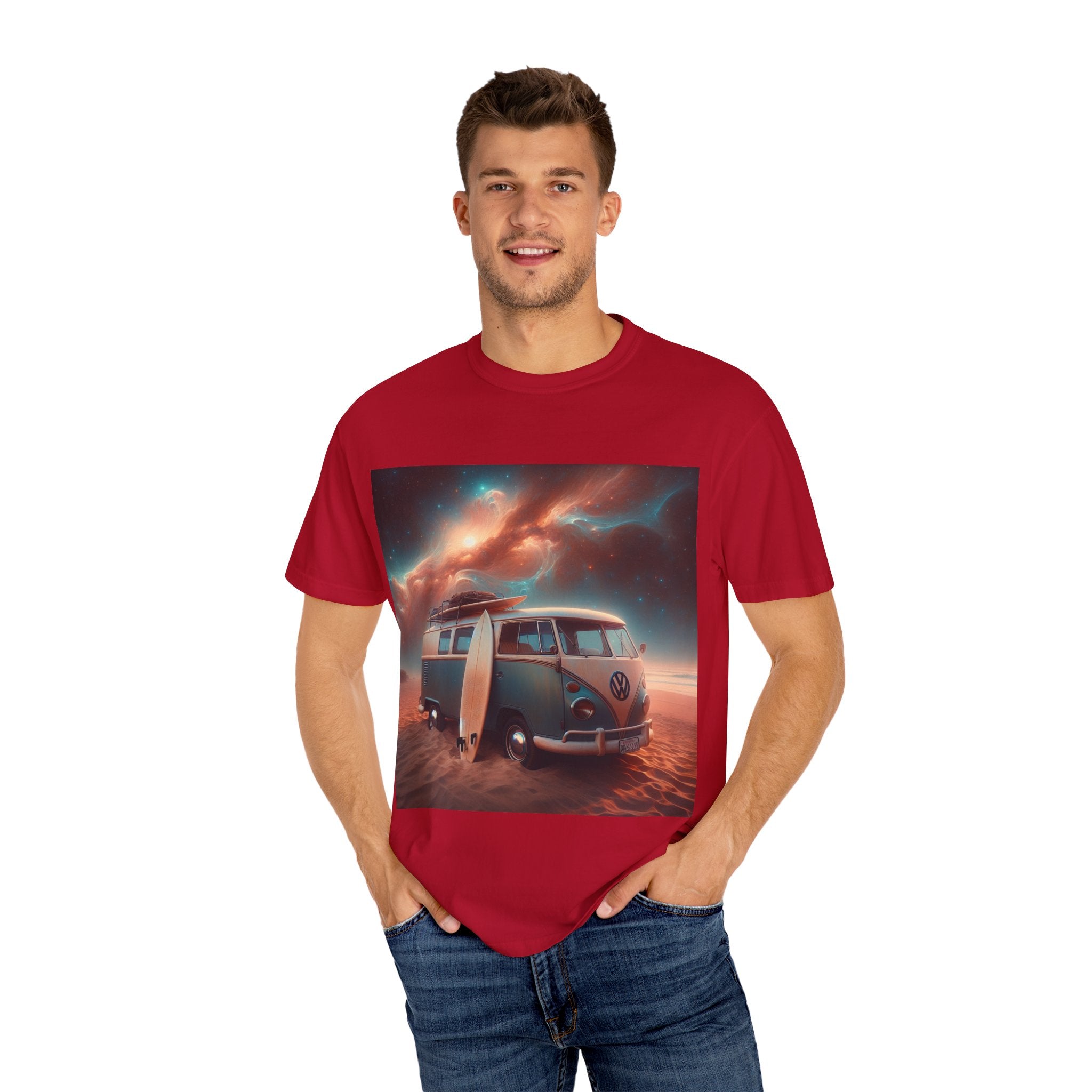 Retro Van Adventure T-Shirt, Vintage Camping Tee, Unisex Graphic Tee, Gift for Travelers, Bohemian Style Apparel