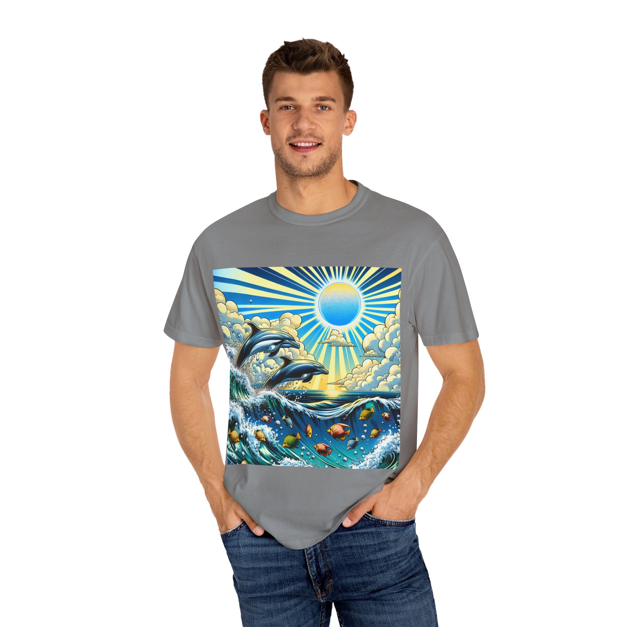 Ocean Waves Graphic T-Shirt, Beach Apparel, Summer Outfit, Gift for Beach Lovers, Unisex Ocean Tee, Casual Clothing