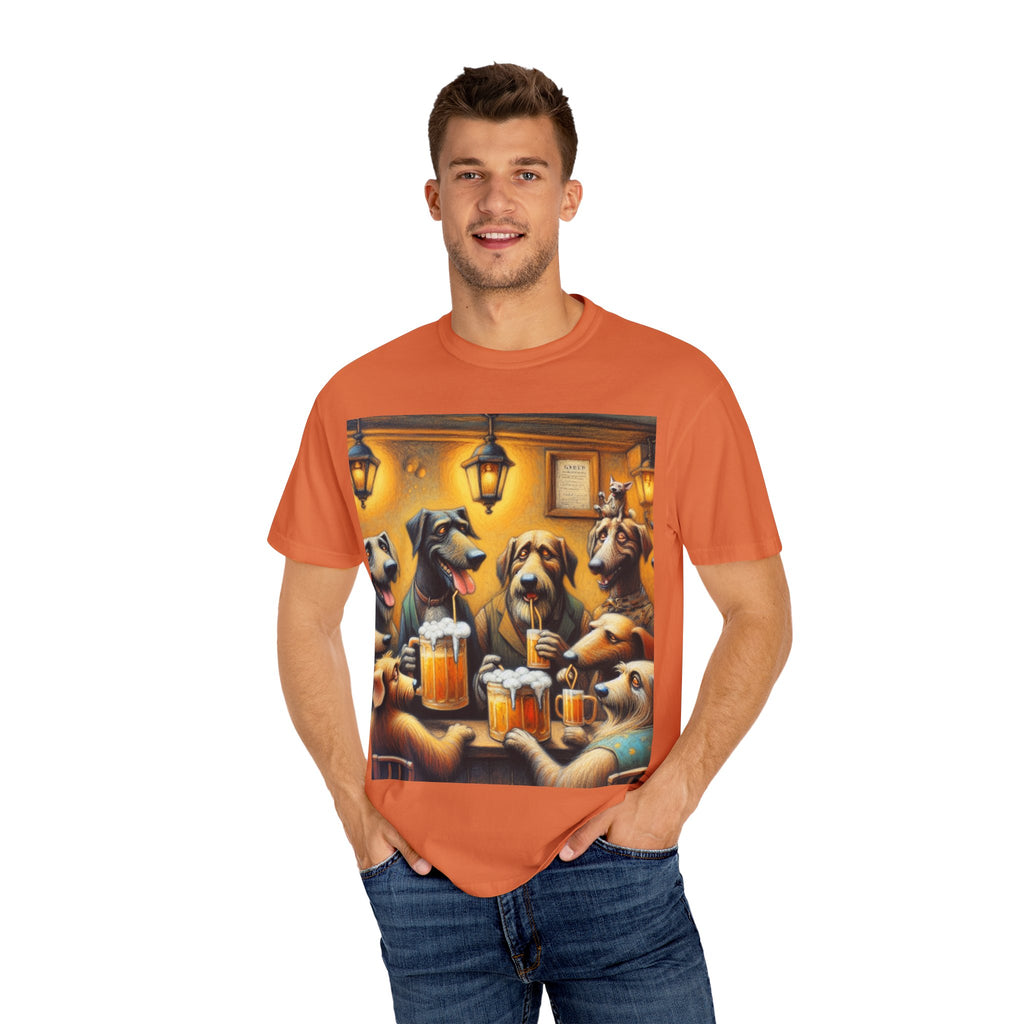 Funny Dog Lovers T-Shirt, Drink Beer Design, Unisex Tee for Pet Owners, Gift for Dog Lovers, Casual Wear, Dog-Themed Apparel