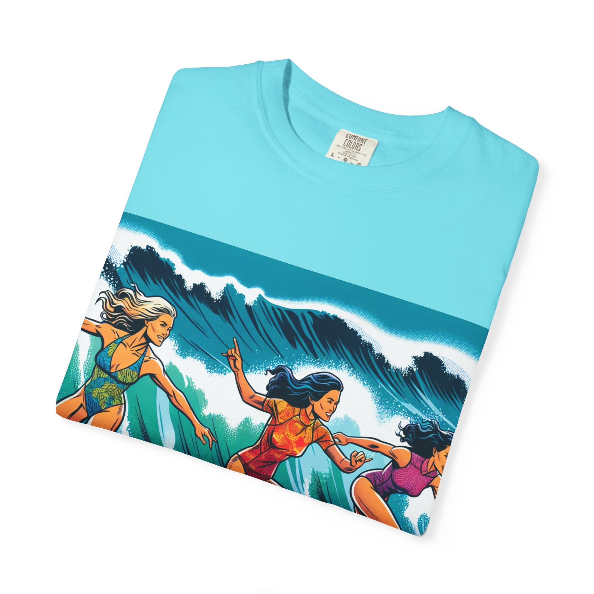 Surfing Sisterhood T-Shirt - Beach Vibes, Summer Style, Gift for Surfers, Casual Wear, Unisex Tee, Ocean Lovers Tee