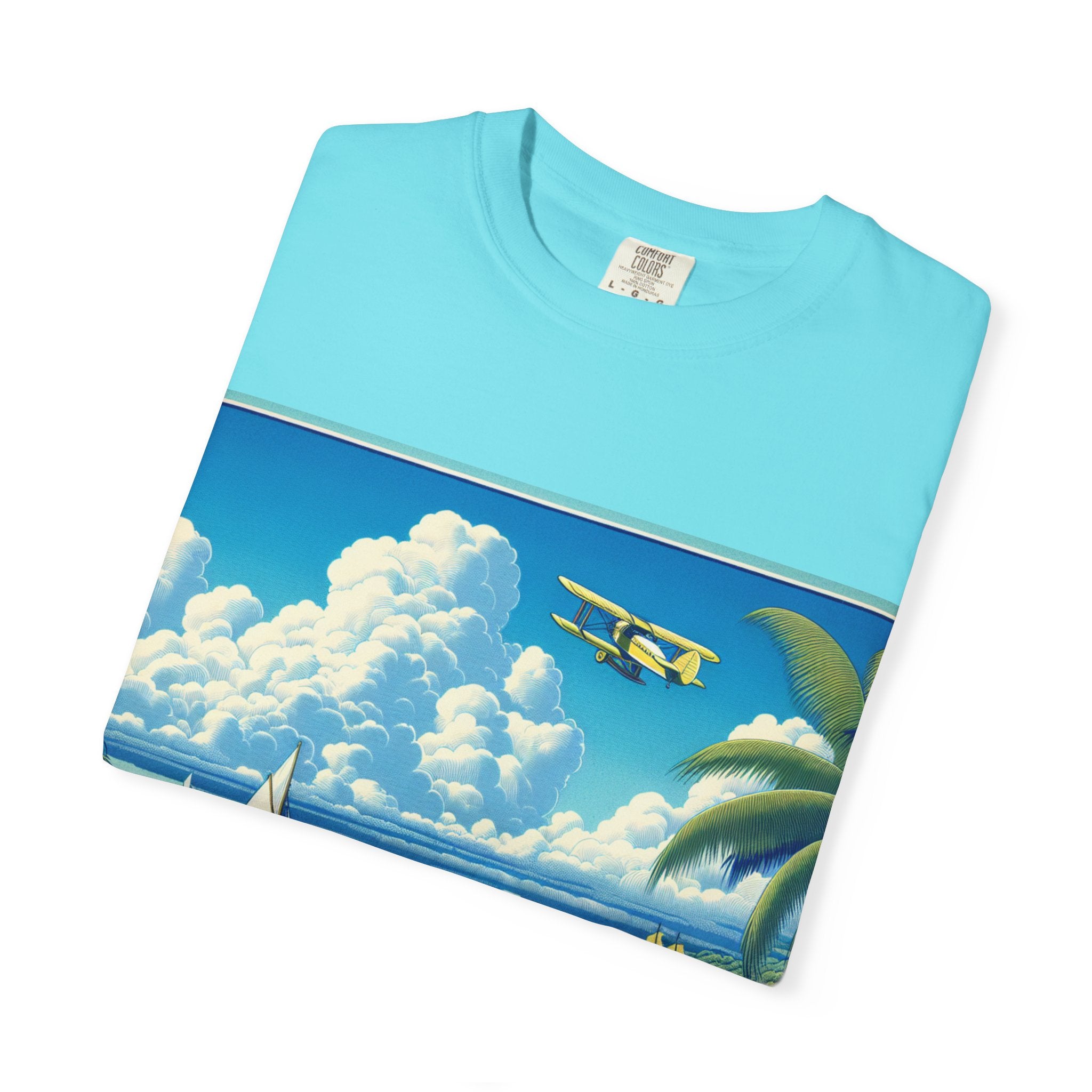 Beach Vibes T-Shirt, Unisex Casual Tee, Summer Apparel, Vacation Wear, Nautical Graphic Shirt