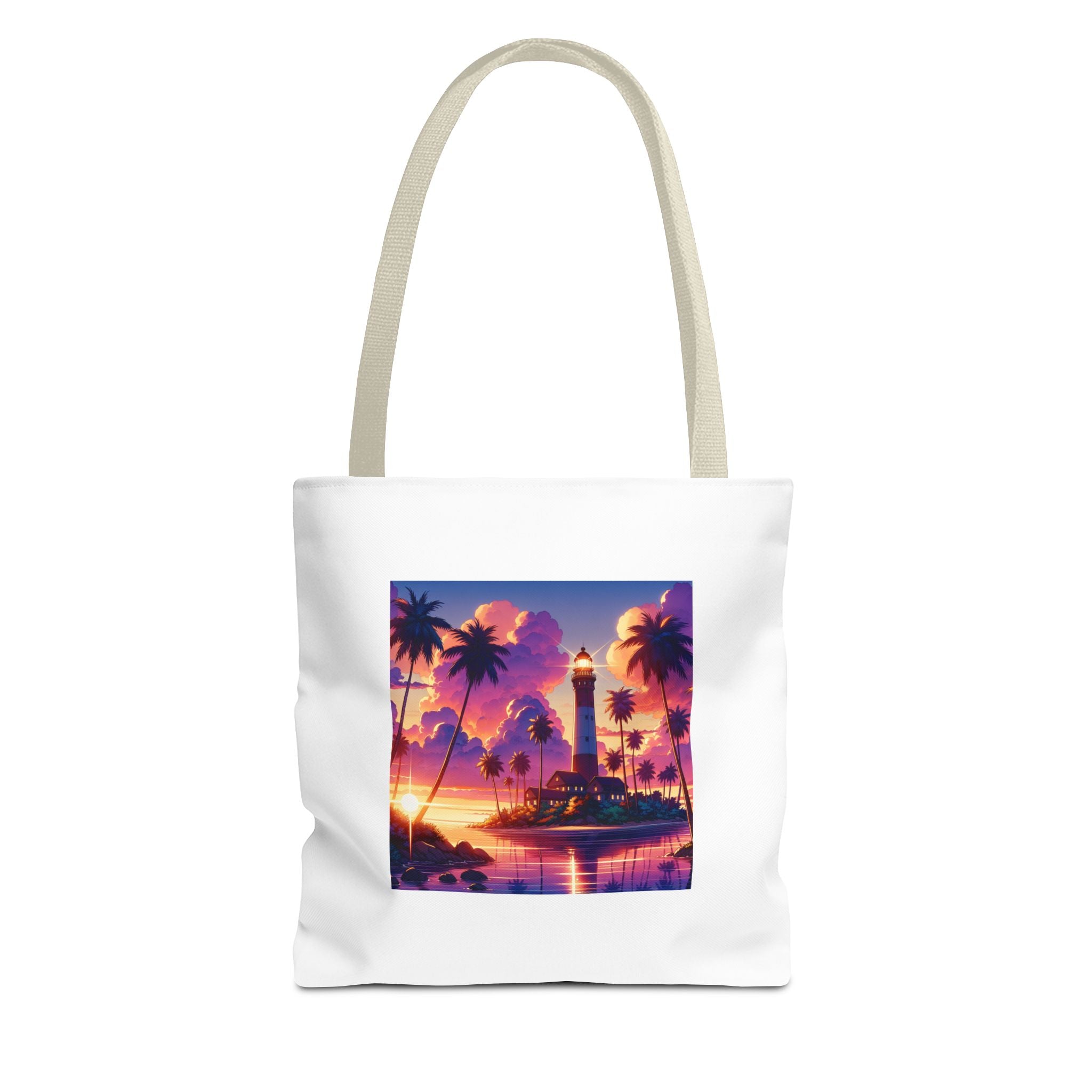 Tote Bag with Lighthouse Design | Beach Bag, Travel Tote, Vacation Accessory, Gift for Ocean Lovers, Summer Tote