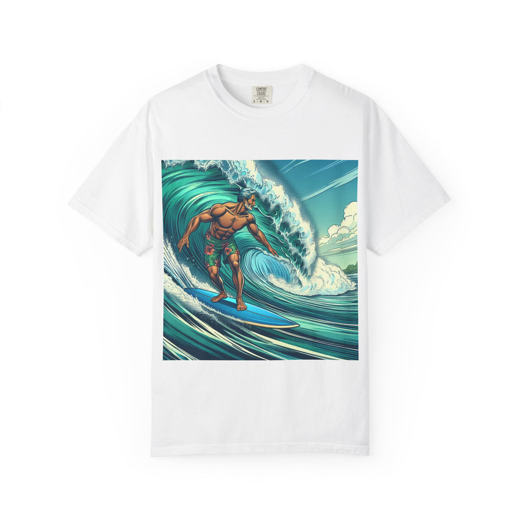 Surf Vibe Unisex Garment-Dyed T-shirt, Beach Apparel, Casual Wear, Summer Gift, Outdoor Fun, Surfing Enthusiast