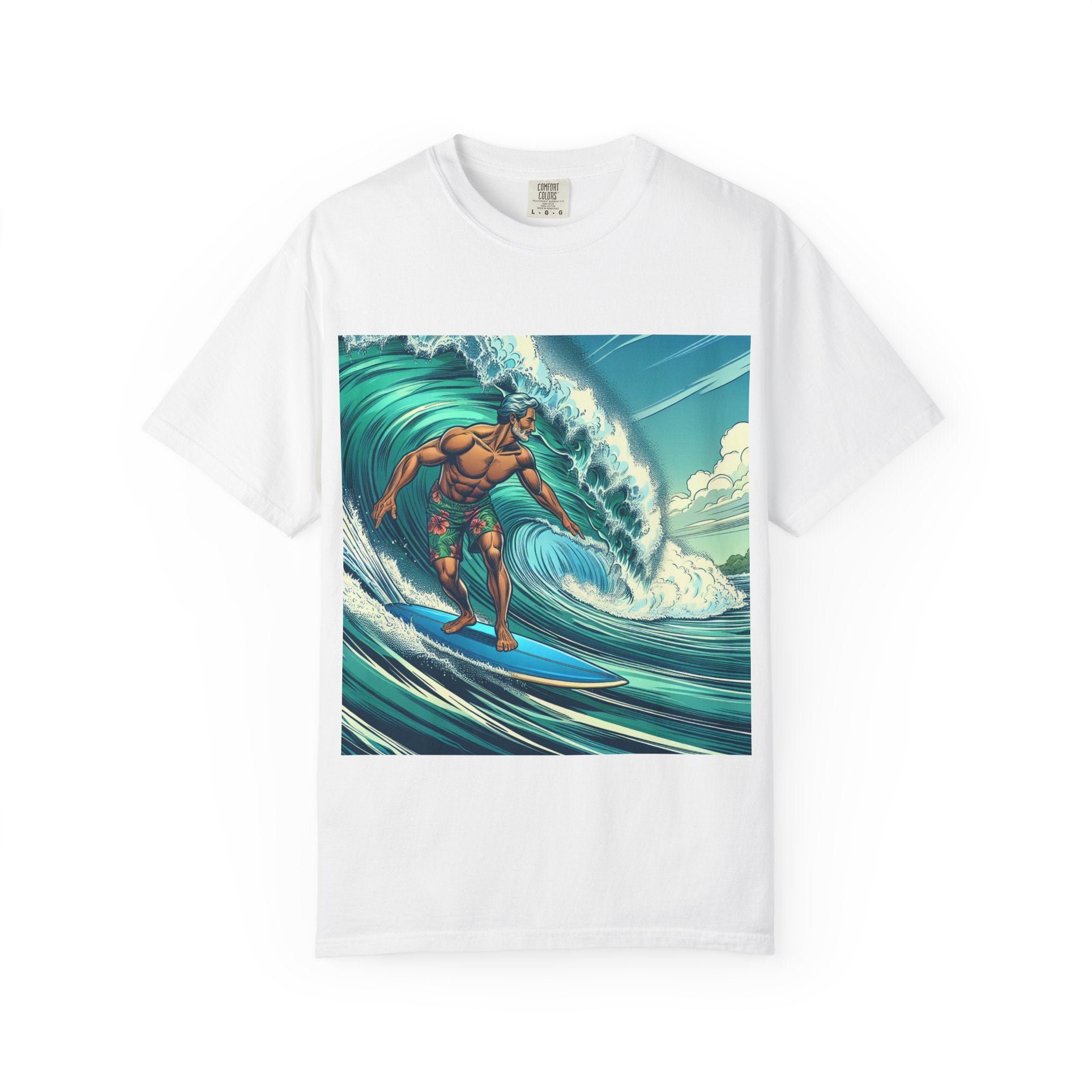 Surf Vibe Unisex Garment-Dyed T-shirt, Beach Apparel, Casual Wear, Summer Gift, Outdoor Fun, Surfing Enthusiast