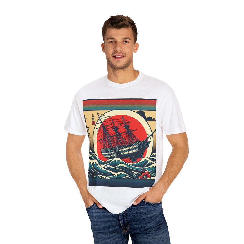 Nautical Graphic Tee, Vintage Sailboat T-Shirt, Unisex Cool Shirt, Ocean Lover Apparel, Beach Vibes Clothing