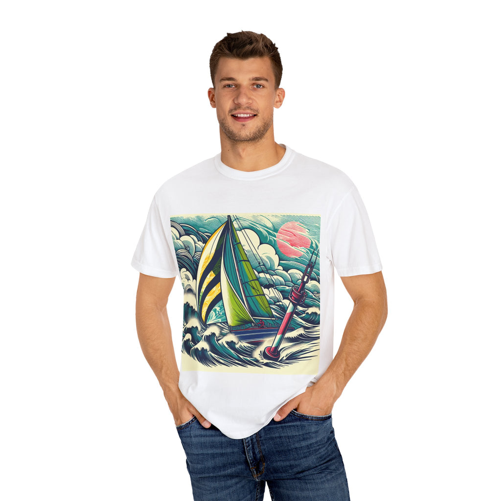 Nautical Adventure T-shirt, Unisex Cotton Tee for Sailors, Beach Lovers, Gift for Boaters, Summer Casual Wear, Ocean-Themed Gift