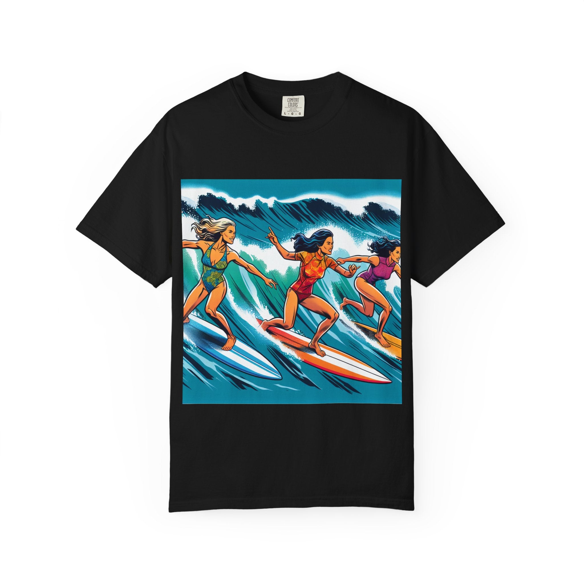 Surfing Sisterhood T-Shirt - Beach Vibes, Summer Style, Gift for Surfers, Casual Wear, Unisex Tee, Ocean Lovers Tee