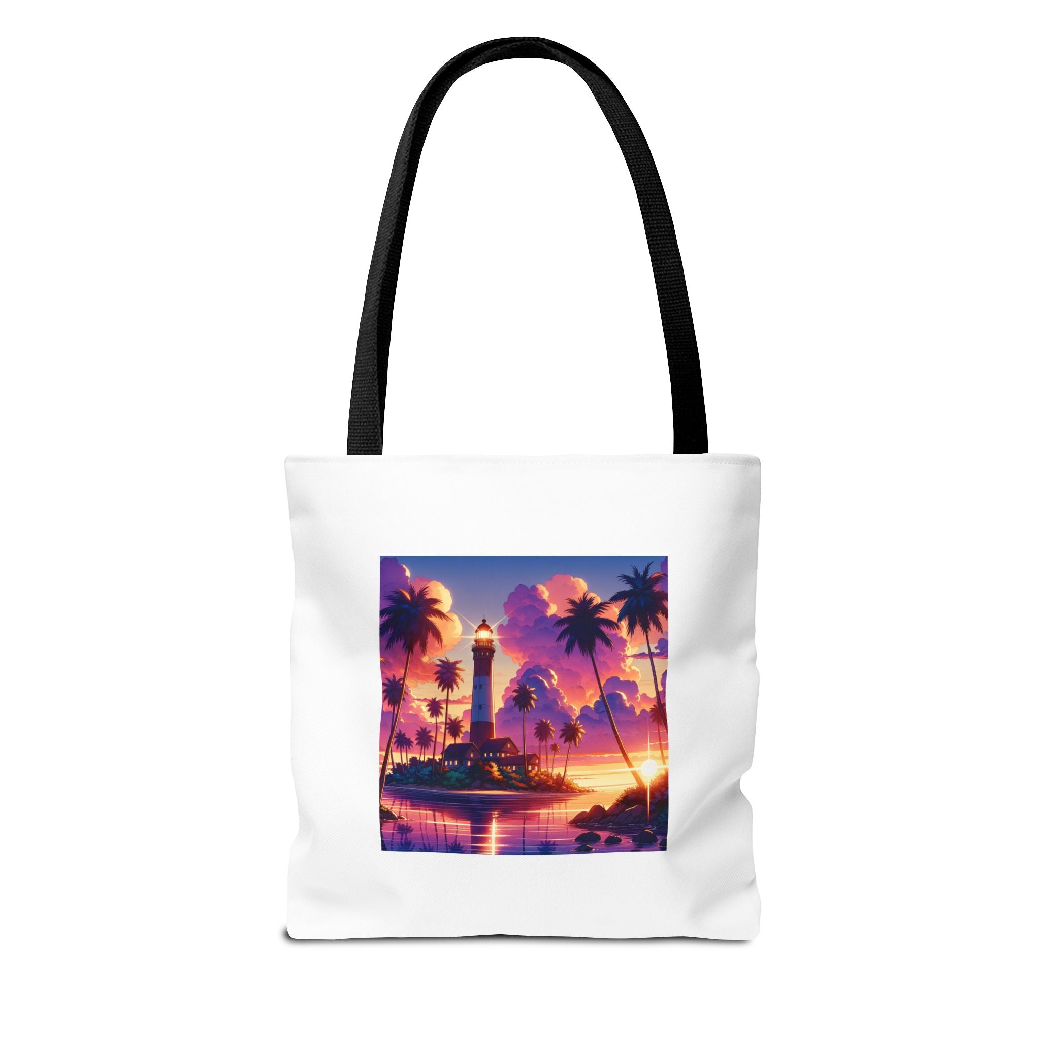 Tote Bag with Lighthouse Design | Beach Bag, Travel Tote, Vacation Accessory, Gift for Ocean Lovers, Summer Tote
