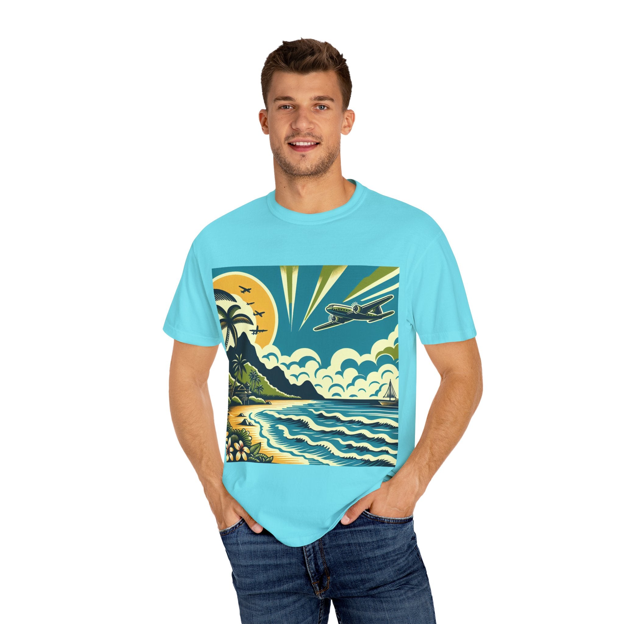 Tropical Adventure Tee, Coastal Vibes T-Shirt, Vacation Shirt, Summer Essentials, Travel Gift, Beachwear