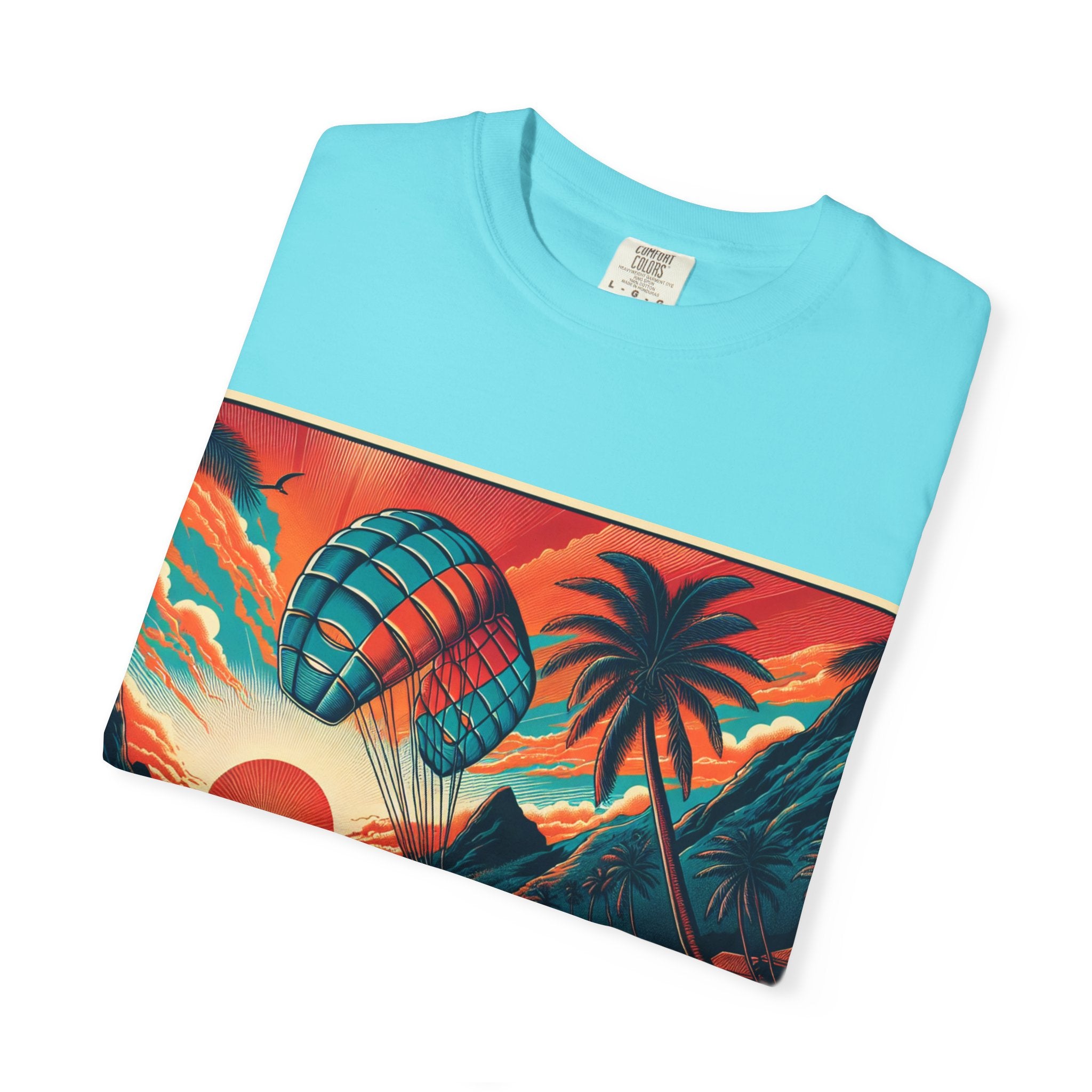 Sunset Paragliding T-Shirt | Beach Vibes Tee, Summer Style Apparel, Gifts for Surfers, Travel Lovers, Adventure Clothing