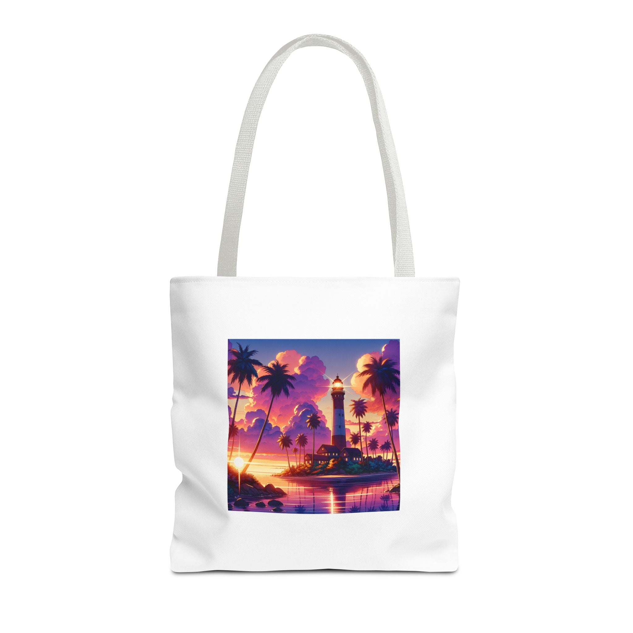 Tote Bag with Lighthouse Design | Beach Bag, Travel Tote, Vacation Accessory, Gift for Ocean Lovers, Summer Tote