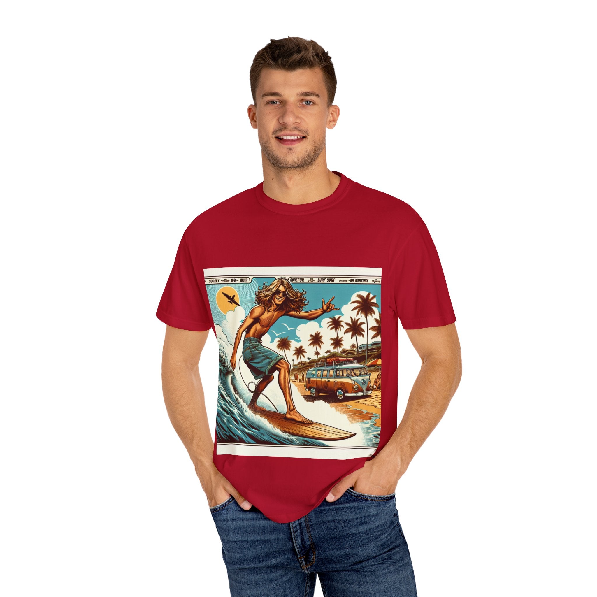 Beach Vibes T-shirt, Surfing Tee, Summer Apparel, Unisex Graphic Shirt, Vacation Wear, Gift for Surfers, Outdoor Activities