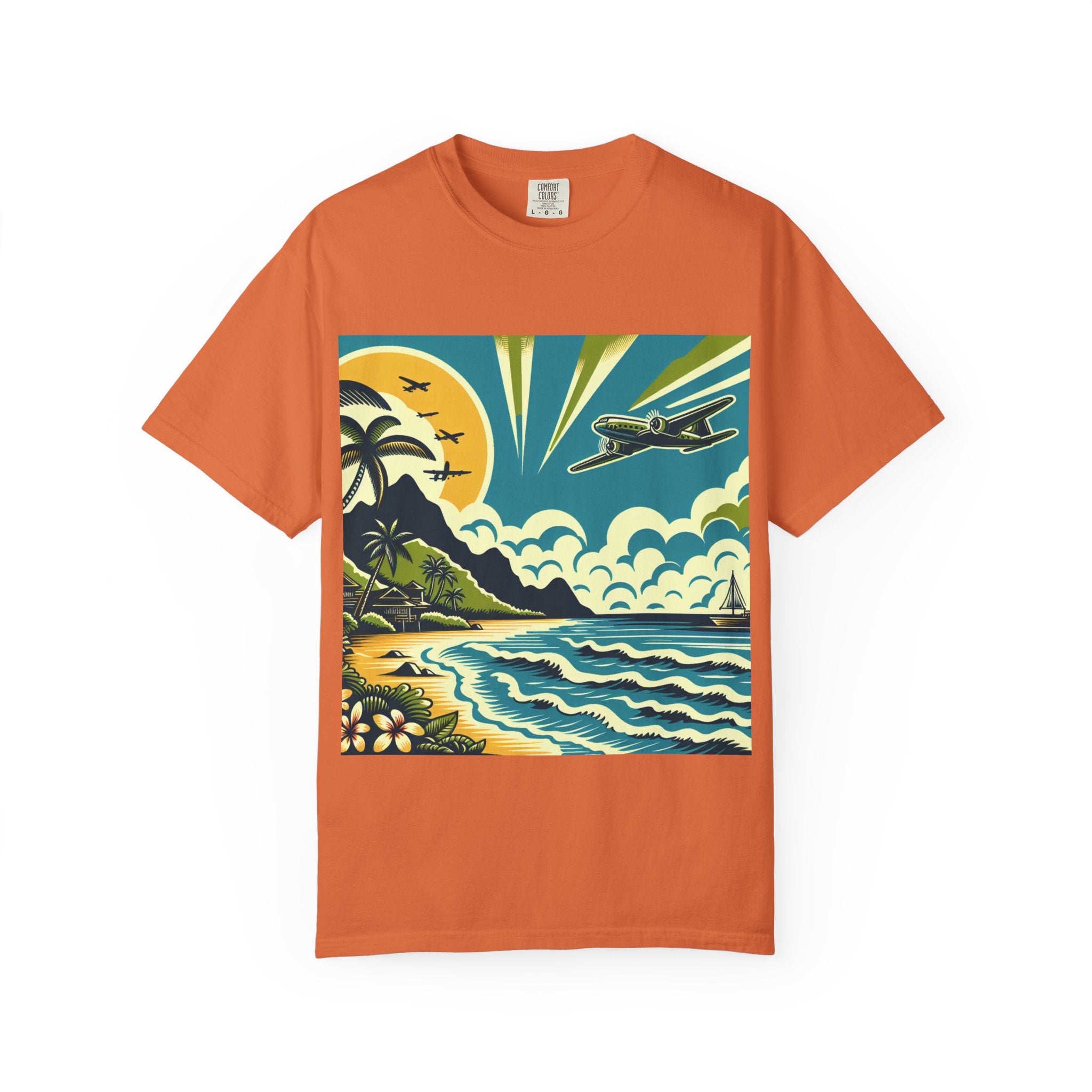 Tropical Adventure Tee, Coastal Vibes T-Shirt, Vacation Shirt, Summer Essentials, Travel Gift, Beachwear