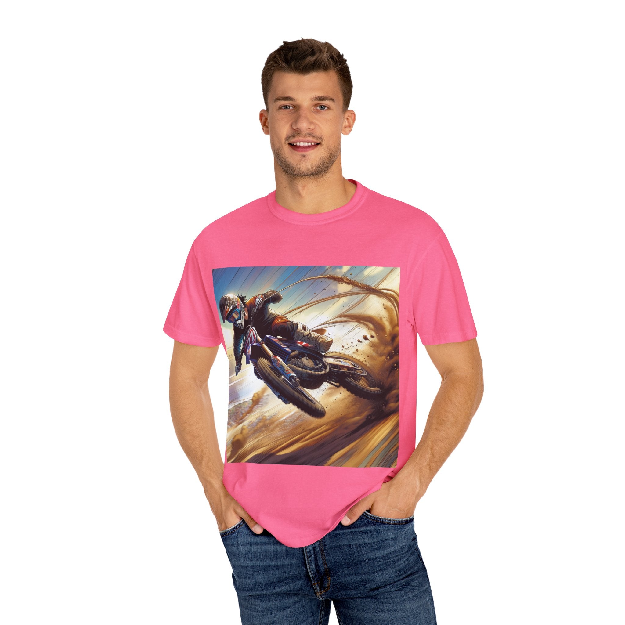 Rider's Adventure T-shirt – Unisex Motorcycle Graphic Tee for Bikers, Gift for Riders, Casual Wear, Outdoor Activity, Birthday Gift