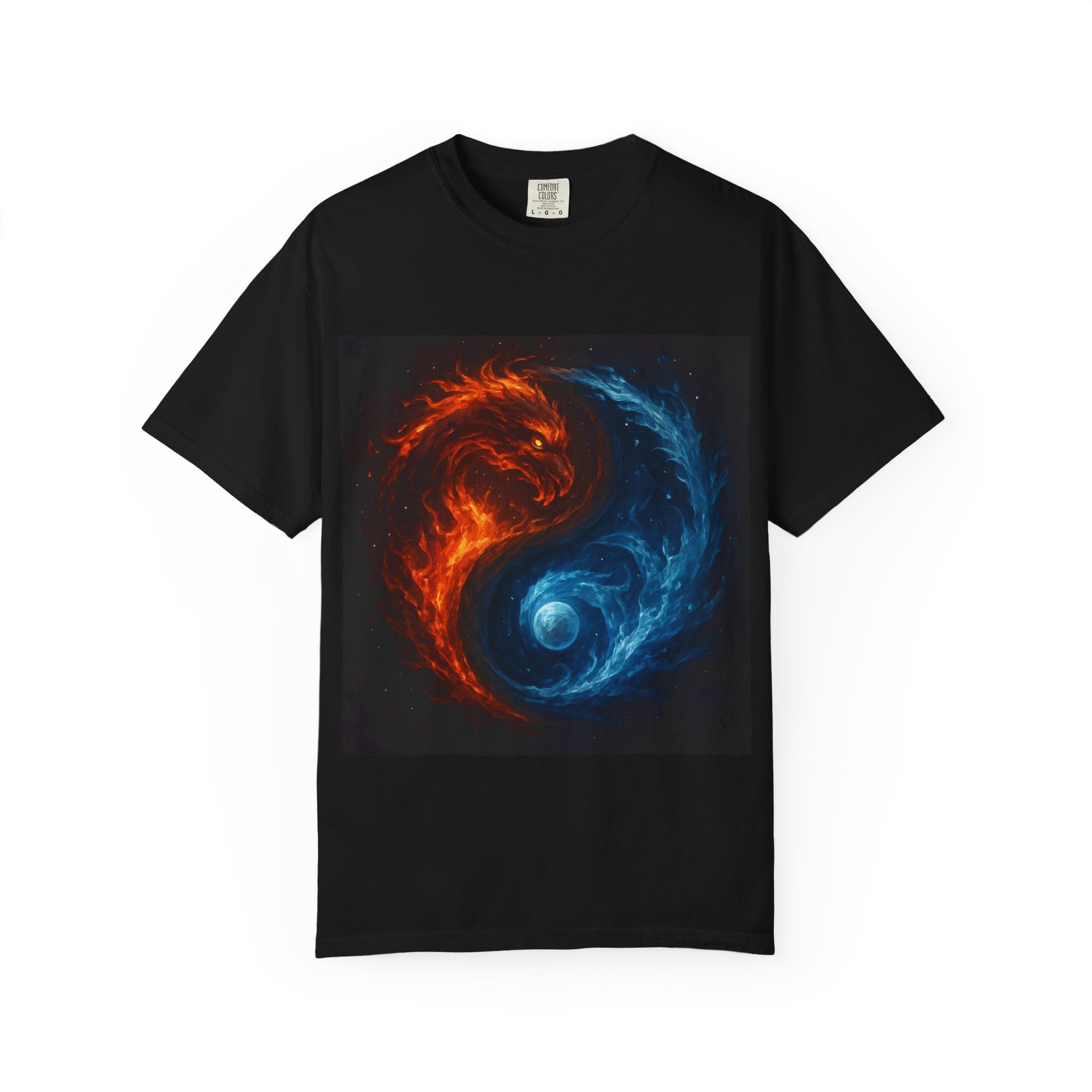 Dynamic Colorful Yin Yang T-Shirt, Unisex Graphic Tee, Meditation Gift, Balance Apparel, Spiritual Wear, Casual Style