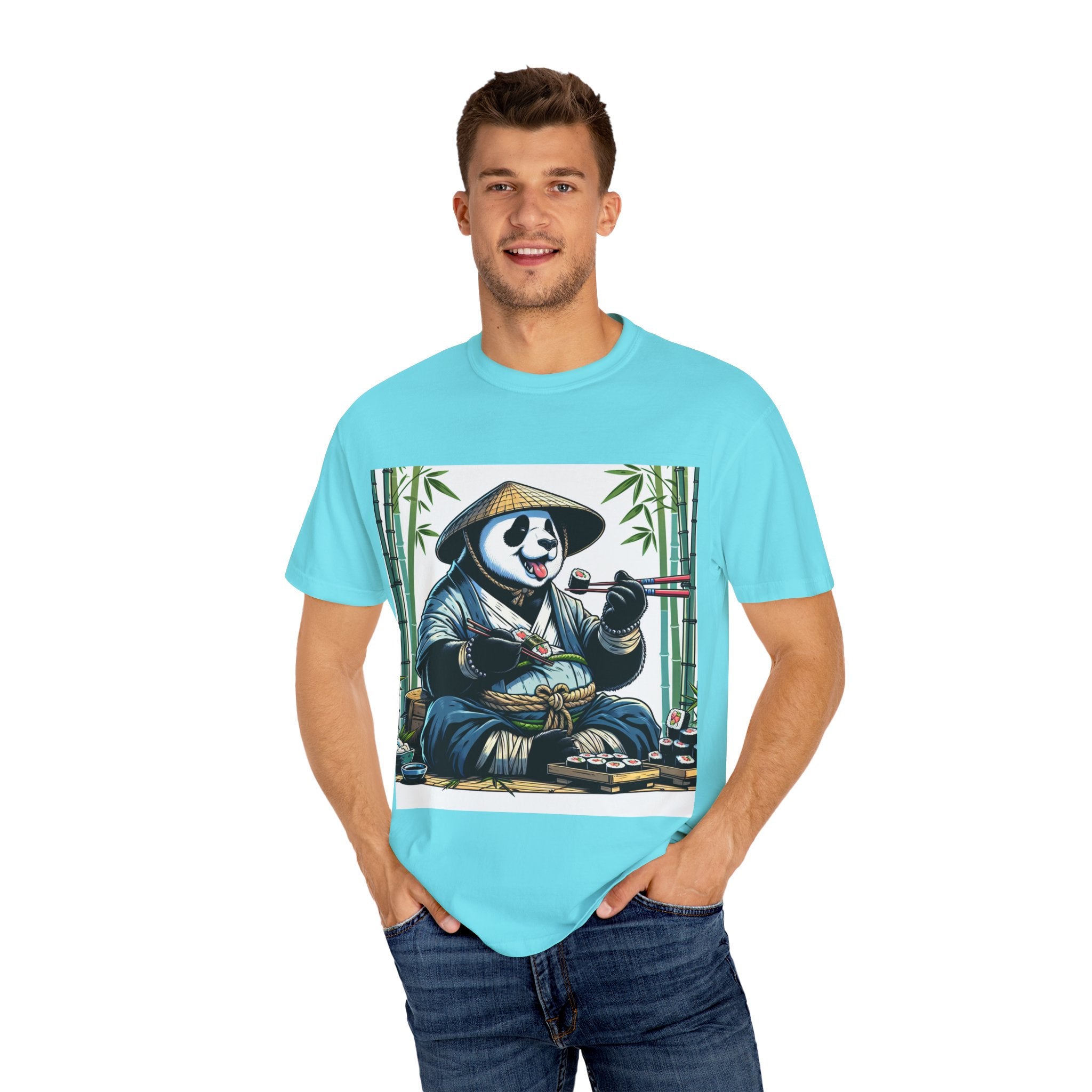 Panda Sushi Unisex T-shirt | Cute Animal Tee for Food Lovers, Gifts for Her/Him, Nature Lovers, Casual Wear, Gift for Special Occasions