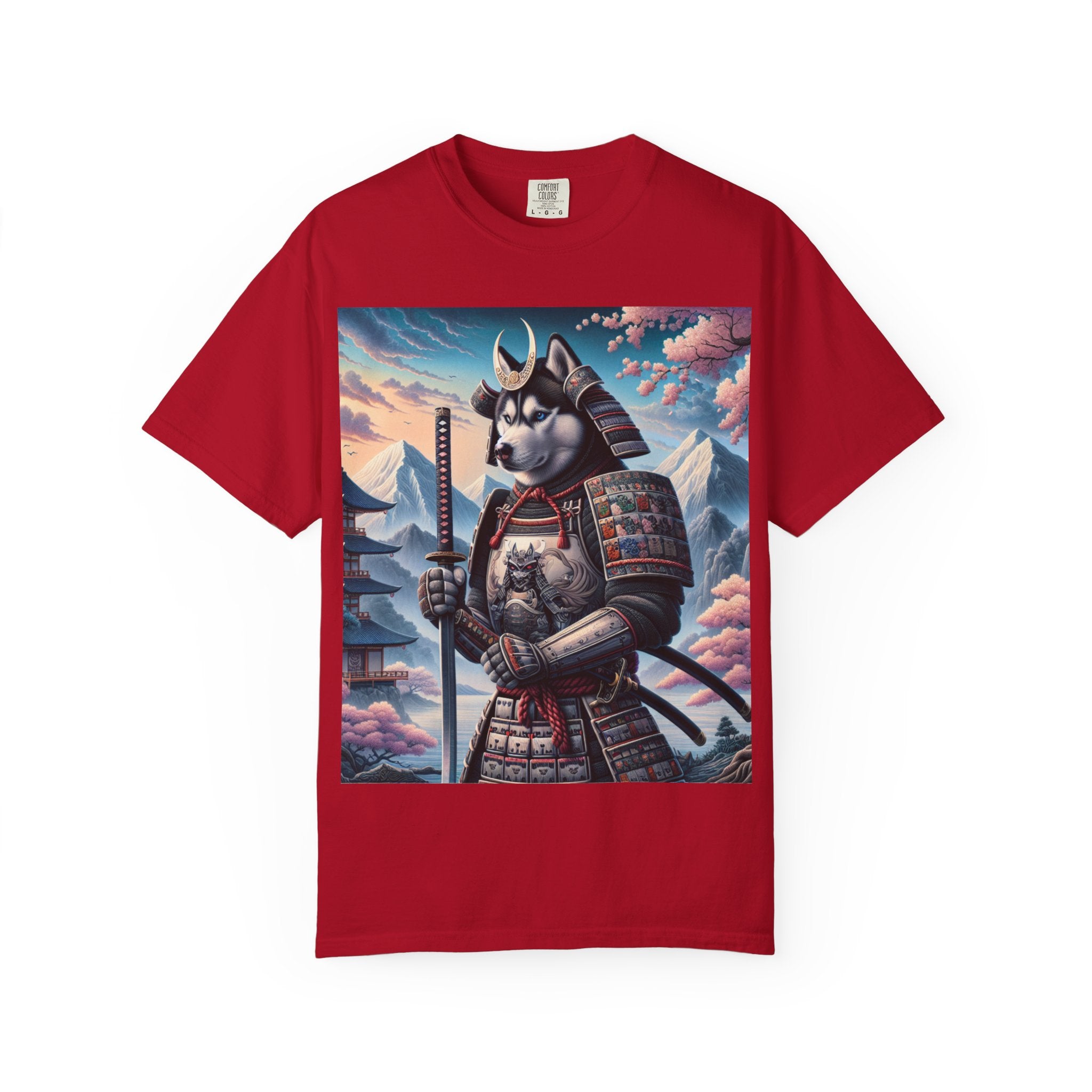 Samurai Cat T-Shirt, Unisex Graphic Tee, Vintage Style Shirt, Fun Casual Wear, Gift for Animal Lovers, Unique Artwork Apparel