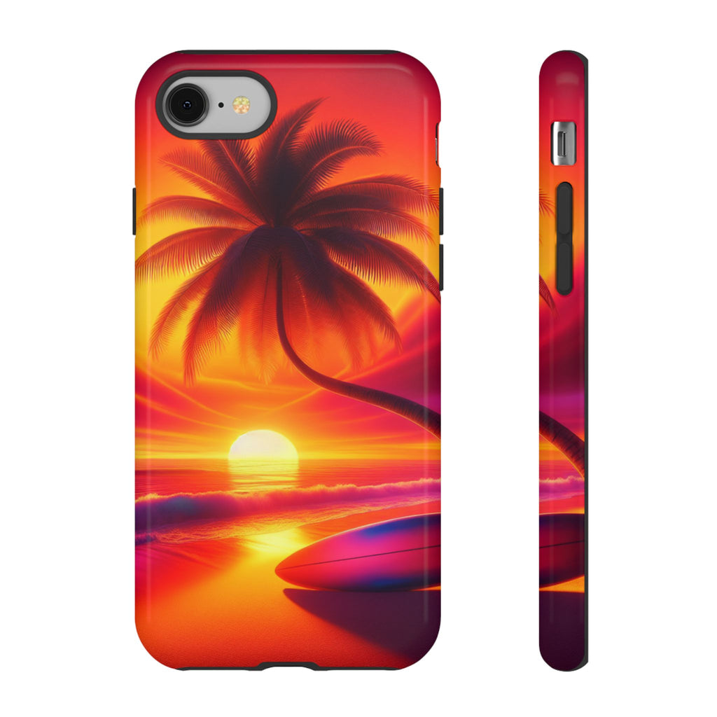 Tropical Phone Case with Sunset and Palm Tree Design | Summer Vibes, Beach Lover's Gift, Vacation Essential, Stylish Protection, [...]