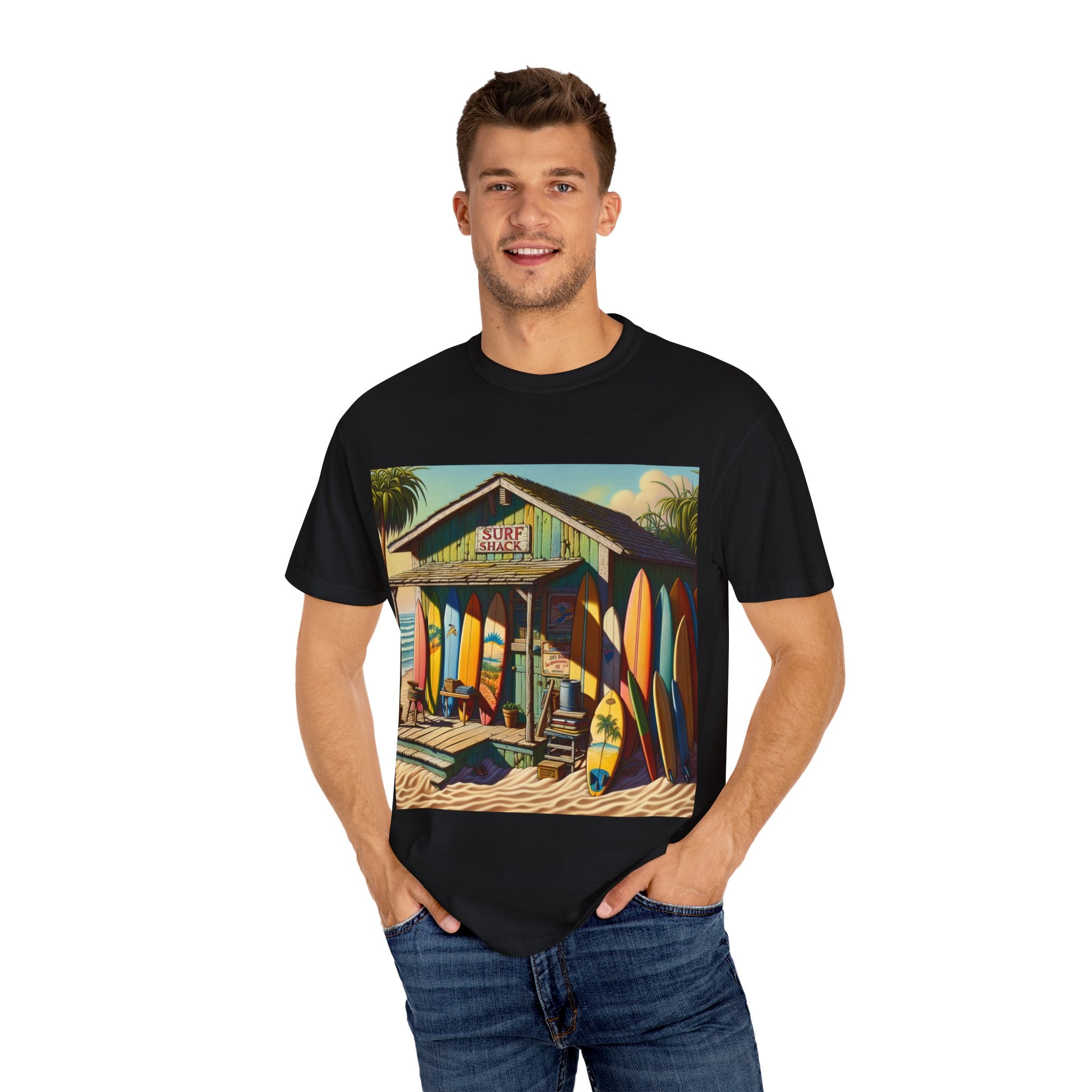 Surfer Vibes Unisex T-shirt, Beach Wear, Summer Outfit, Gift for Surfers, Casual Style, Vacation Clothing