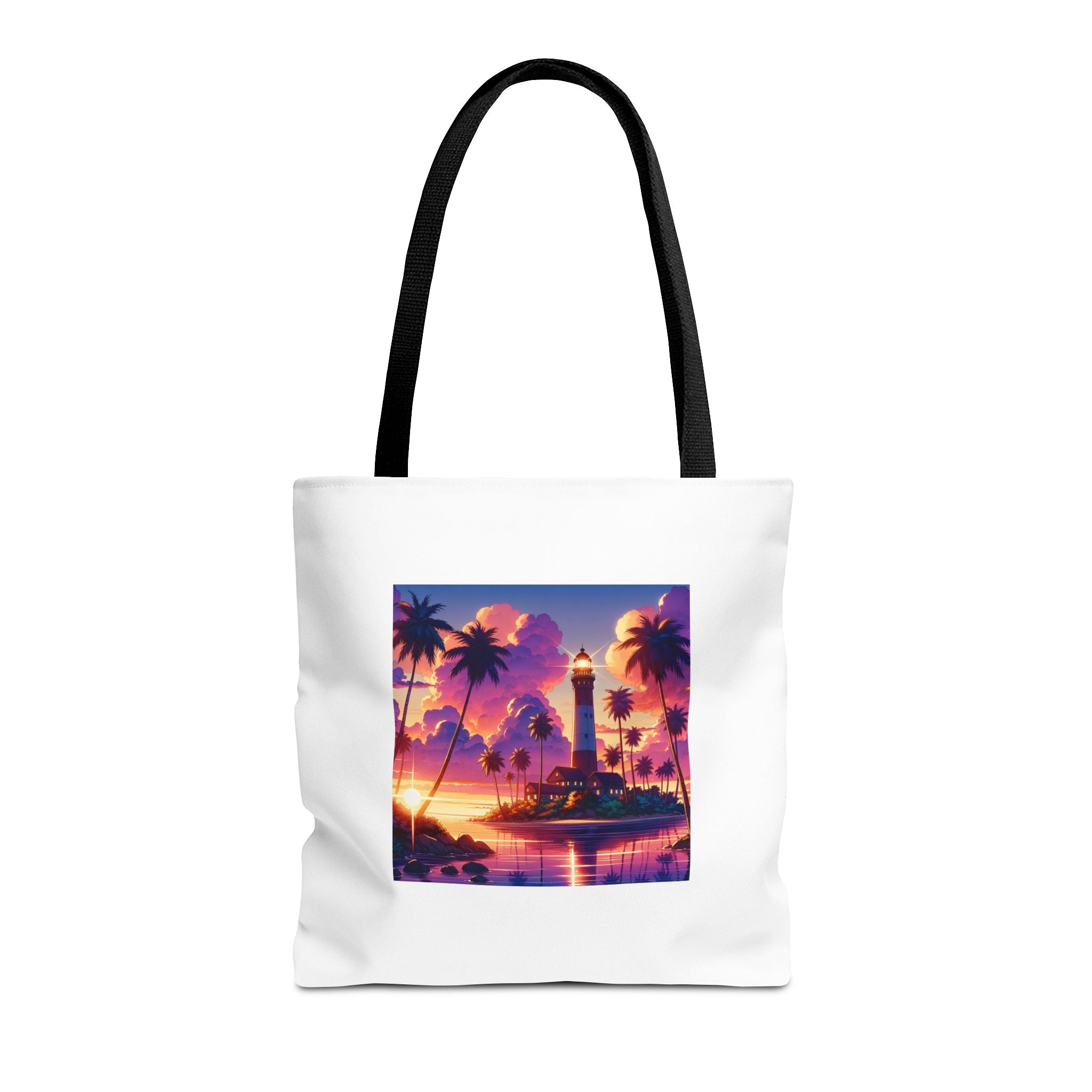 Tote Bag with Lighthouse Design | Beach Bag, Travel Tote, Vacation Accessory, Gift for Ocean Lovers, Summer Tote