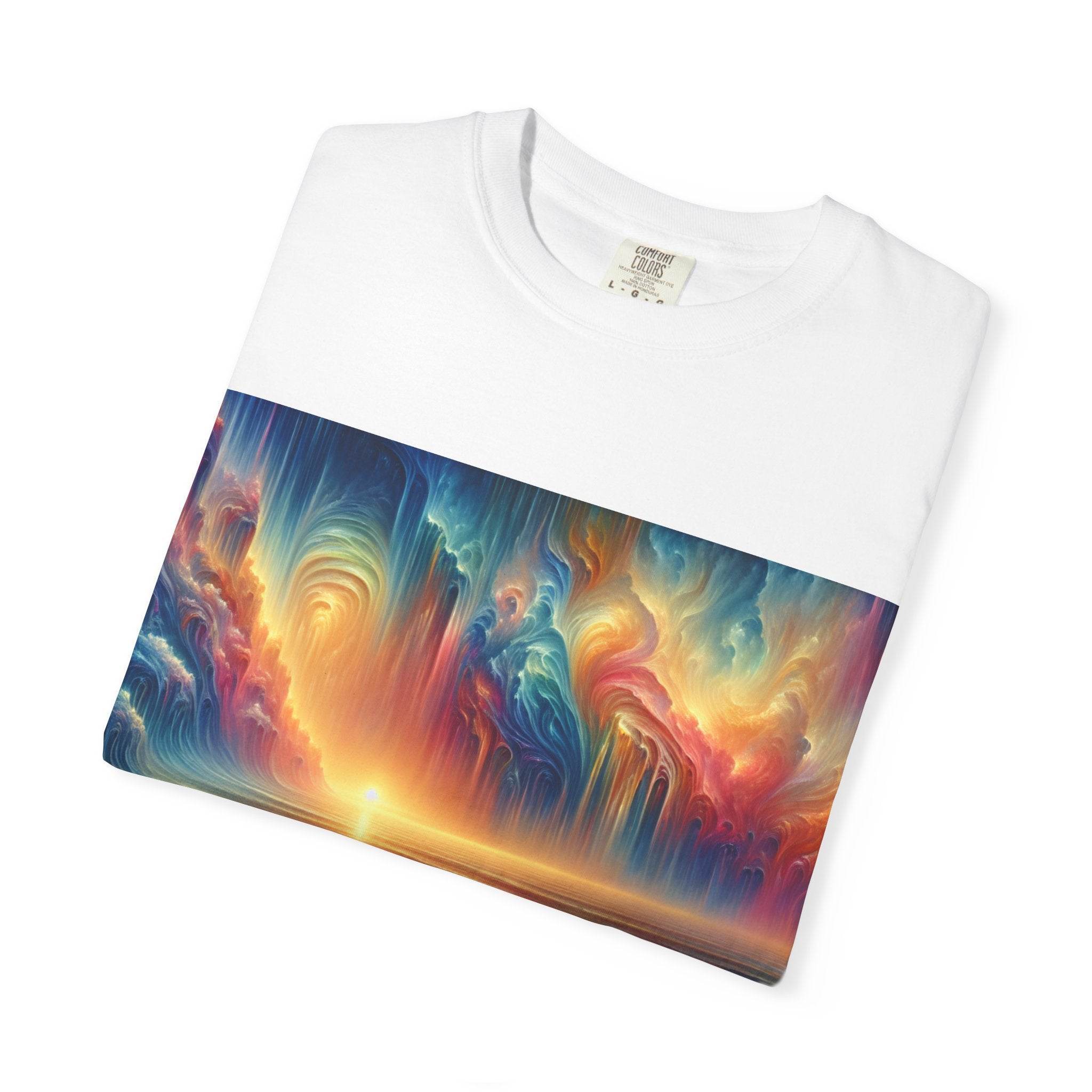 Vibrant Surfing Sunset T-Shirt, Beach Lover Gift, Summer Aesthetic, Unisex Apparel, Adventure Clothe, Travel Essential