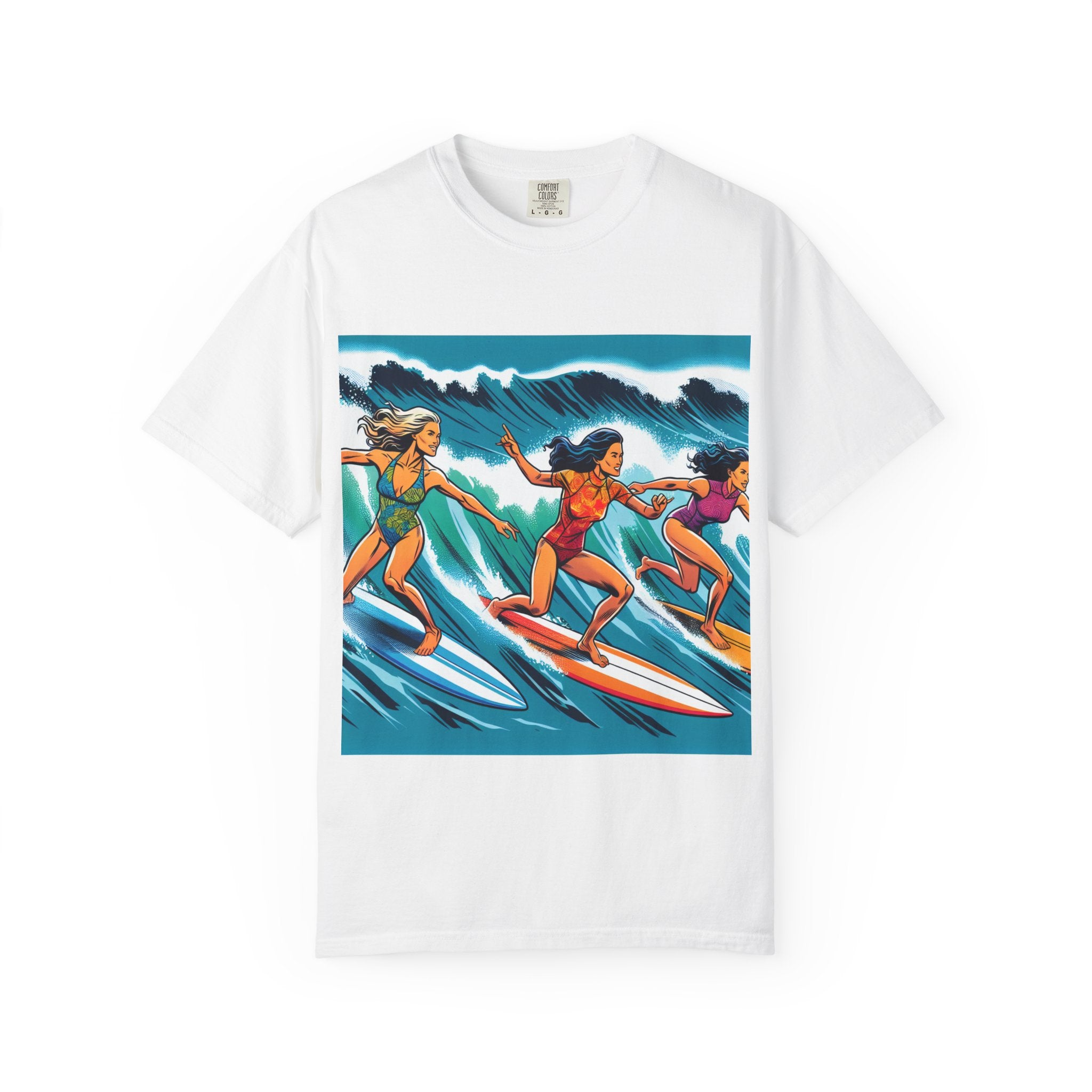 Surfing Sisterhood T-Shirt - Beach Vibes, Summer Style, Gift for Surfers, Casual Wear, Unisex Tee, Ocean Lovers Tee