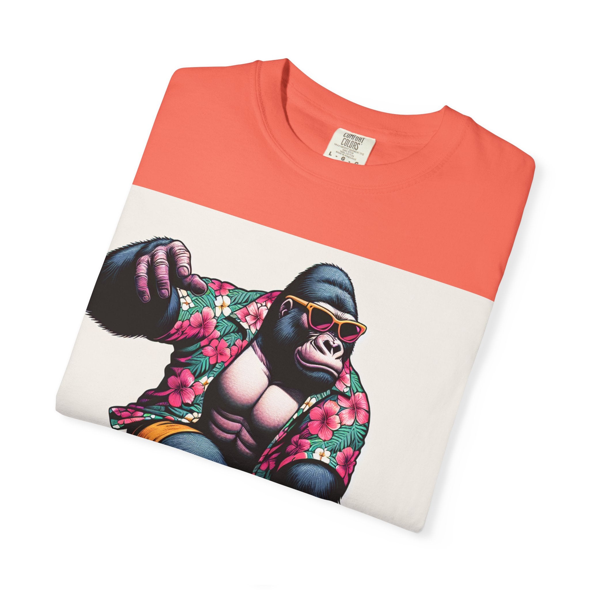Surfing Gorilla T-Shirt, Casual Beachwear, Summer Gift, Graphic Tee, Unisex T-Shirt, Fun Vacation Apparel
