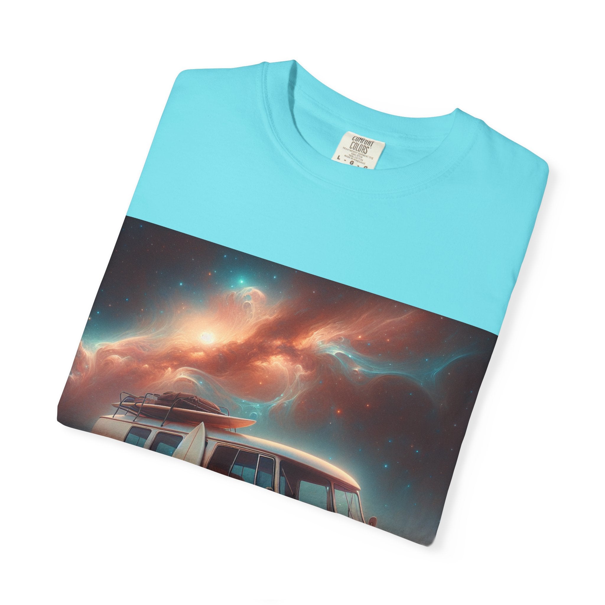 Retro Van Adventure T-Shirt, Vintage Camping Tee, Unisex Graphic Tee, Gift for Travelers, Bohemian Style Apparel
