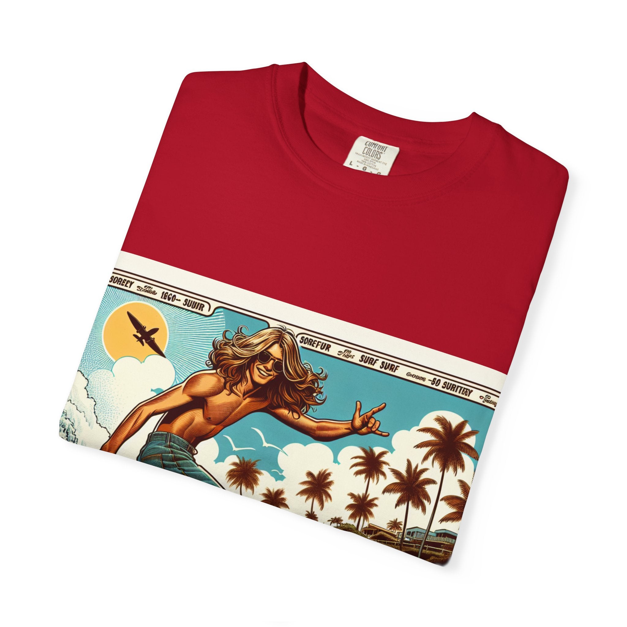 Beach Vibes T-shirt, Surfing Tee, Summer Apparel, Unisex Graphic Shirt, Vacation Wear, Gift for Surfers, Outdoor Activities