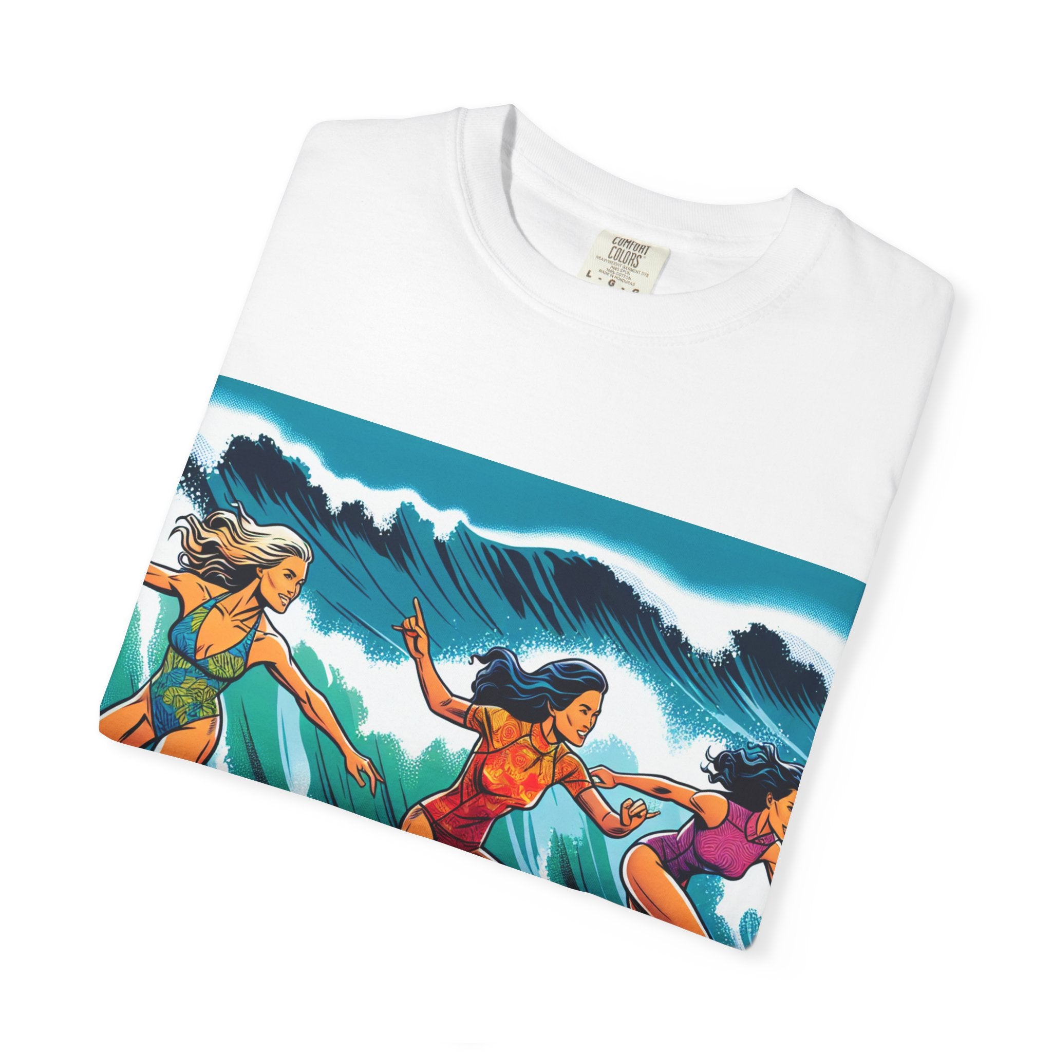 Surfing Sisterhood T-Shirt - Beach Vibes, Summer Style, Gift for Surfers, Casual Wear, Unisex Tee, Ocean Lovers Tee