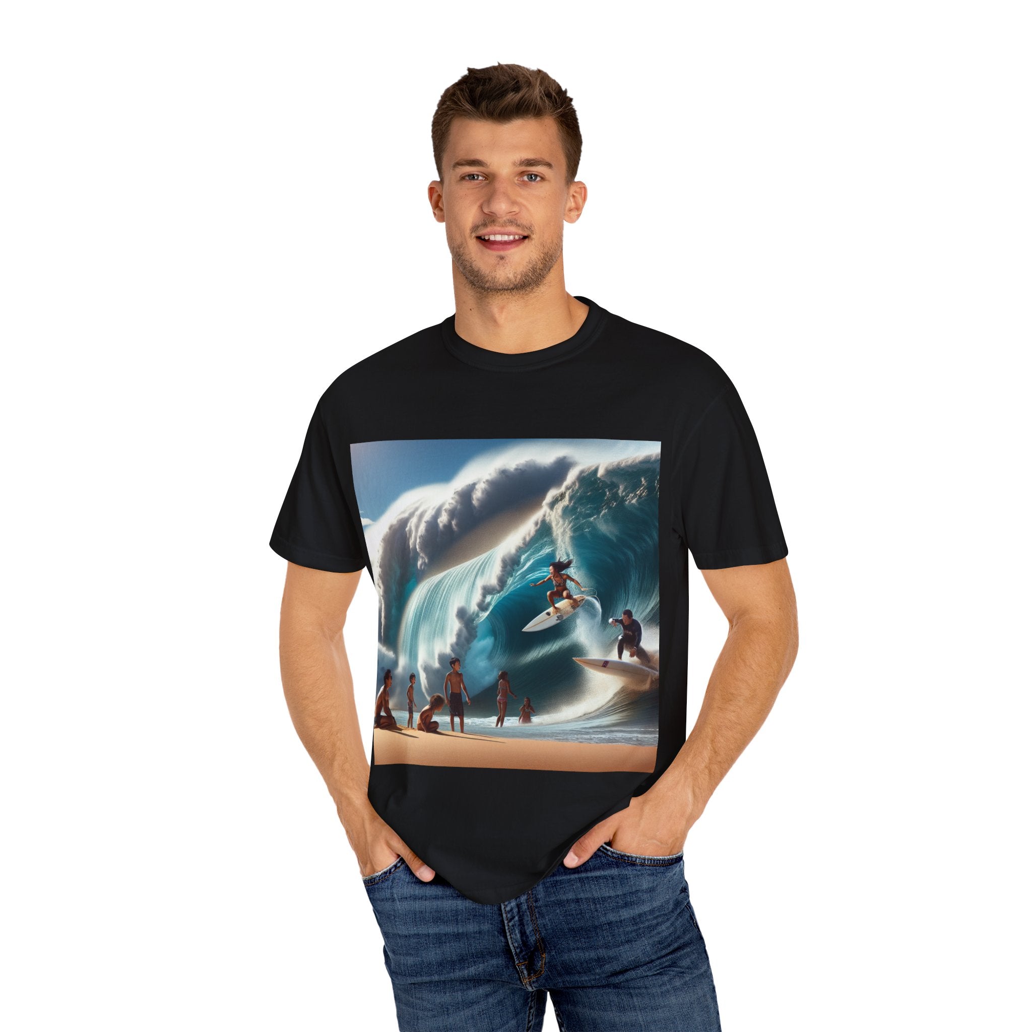Wave Rider Surf T-Shirt | Unisex Beachwear, Casual Summer Gift, Surfing Apparel, Beach Party Shirt, Ocean Lover Tee